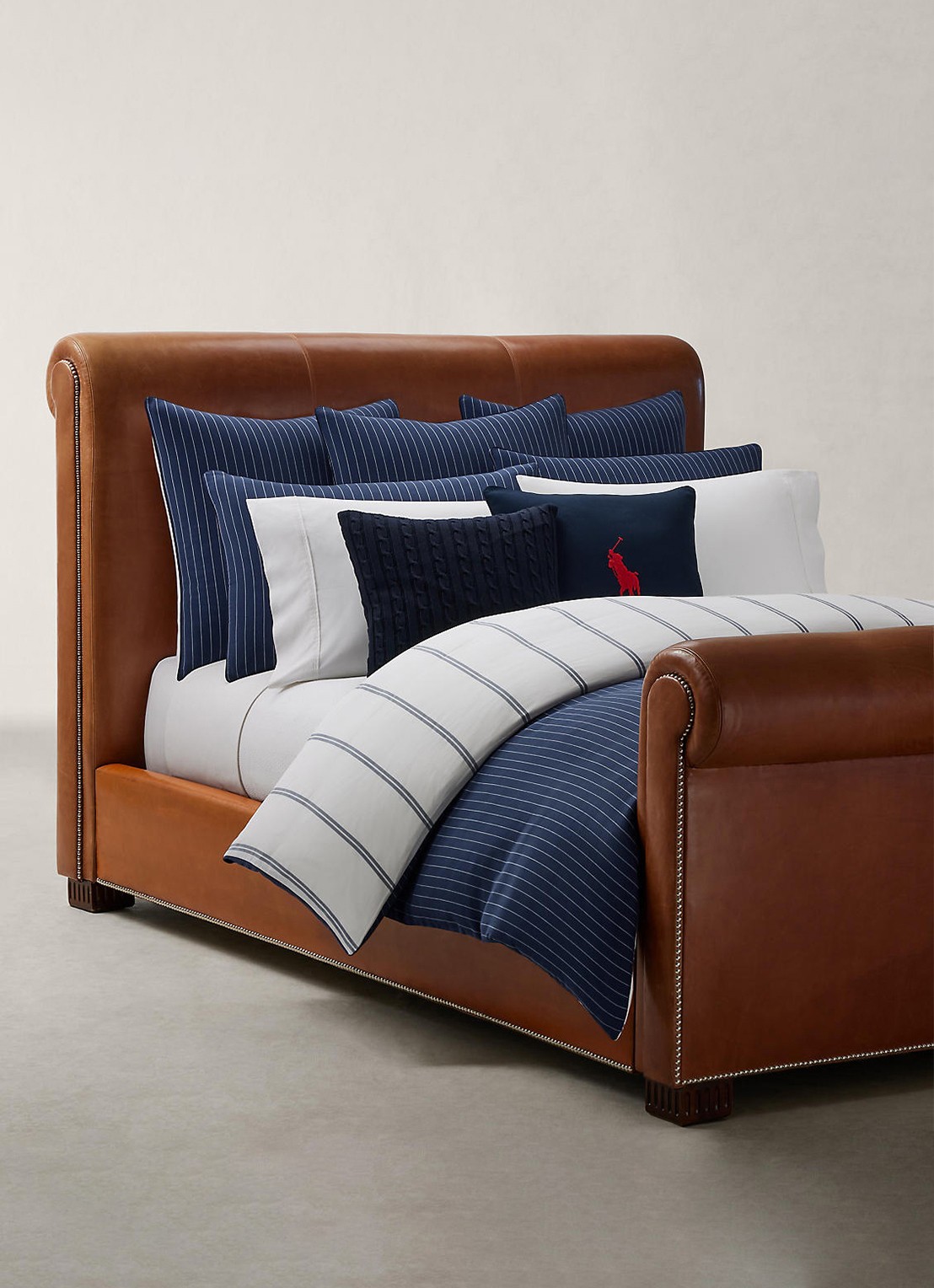 Ralph Lauren Kerrigan dekbedovertrek - exclusief kussenslopen - detail 5 donkerblauw