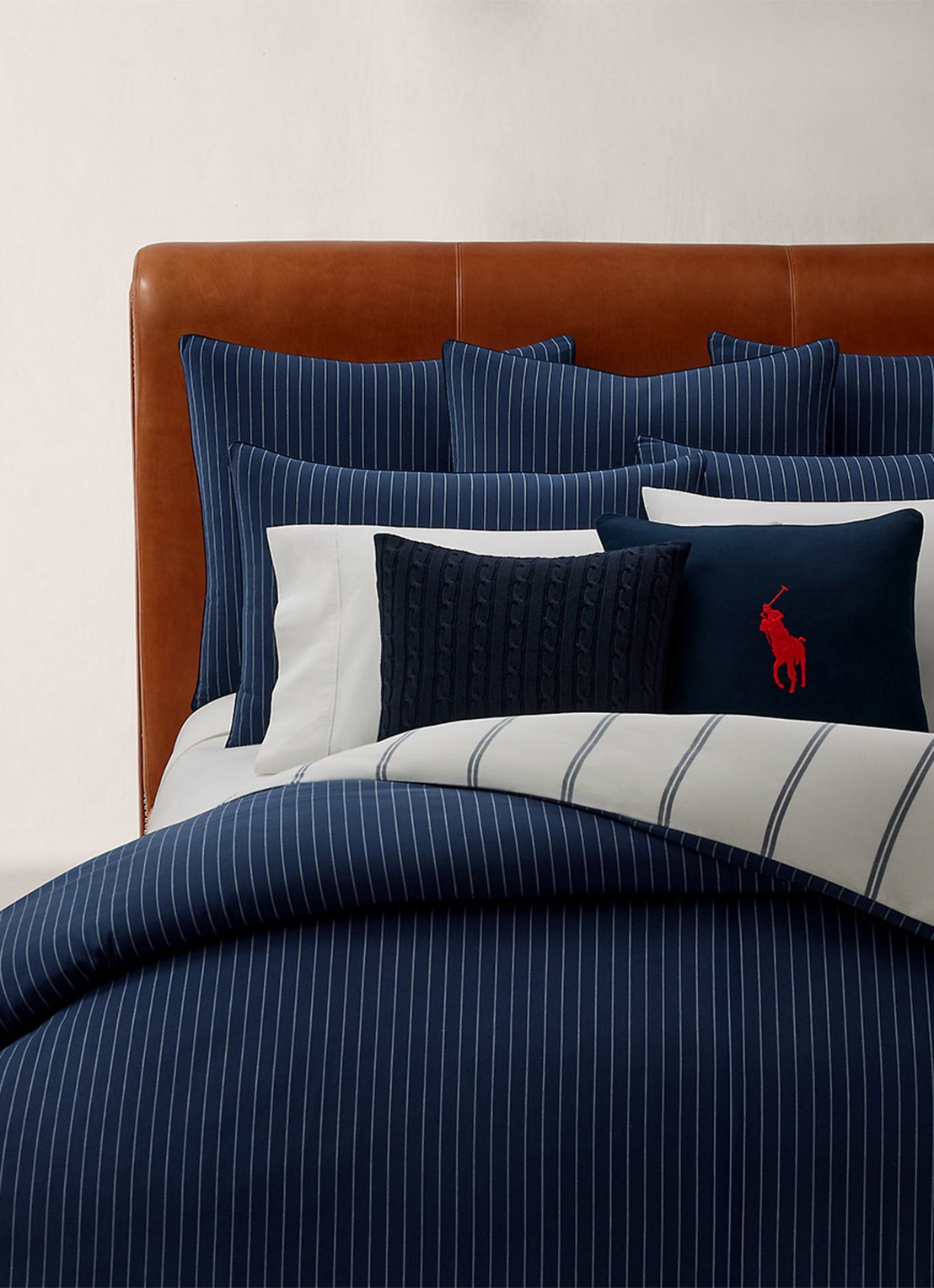 Ralph Lauren Kerrigan kussensloop - detail 5 donkerblauw