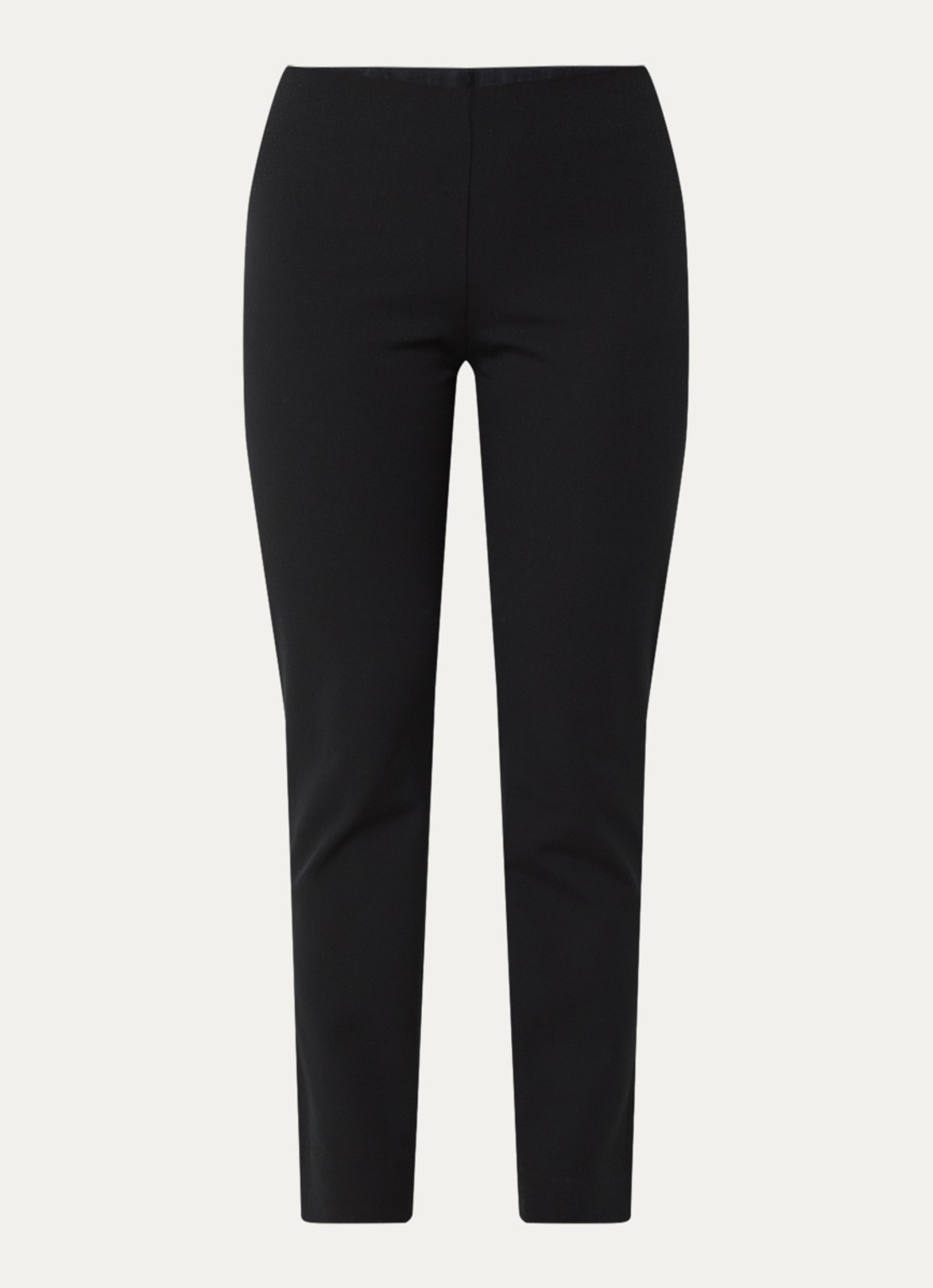 Ralph Lauren Keslina slim fit broek van stretch katoen - voorkant 7 black / zwart