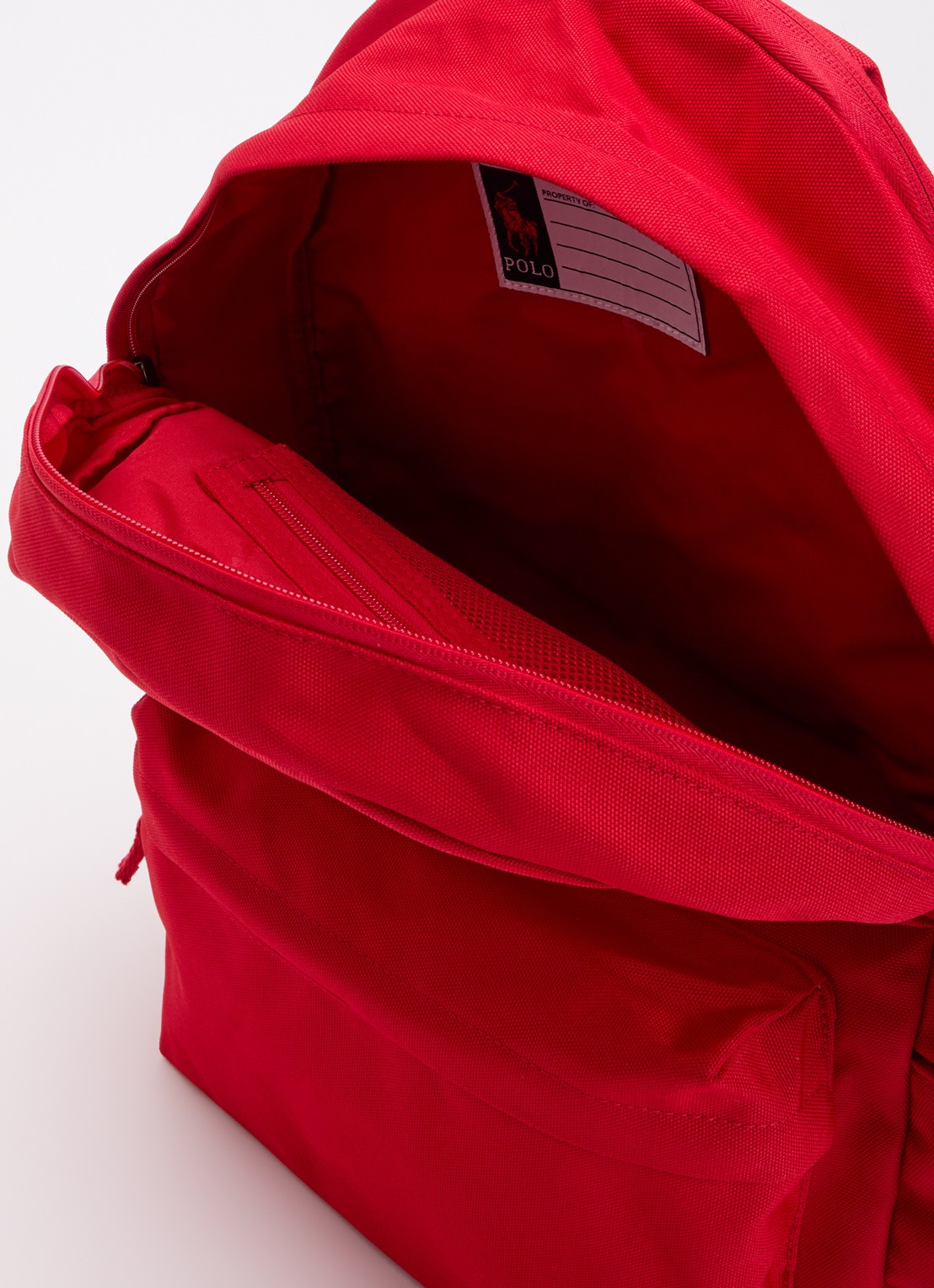 Ralph Lauren Kids rugzak met laptopvak en logo  - detail 2 rood