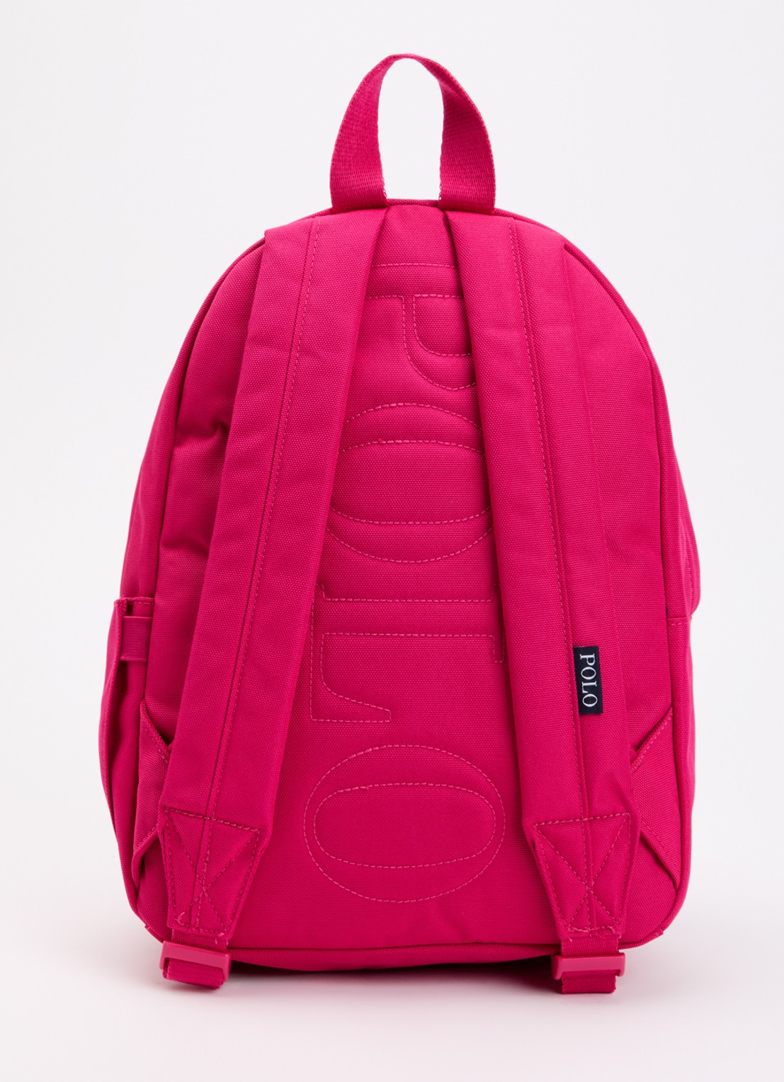Ralph Lauren Kids rugzak met laptopvak en logo  - achterkant roze