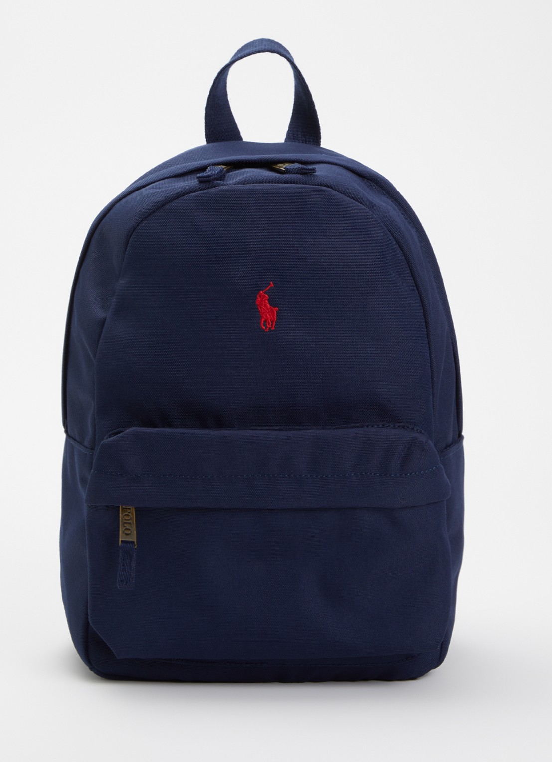 Ralph Lauren Kids rugzak met laptopvak en logo  - voorkant 2 donkerblauw