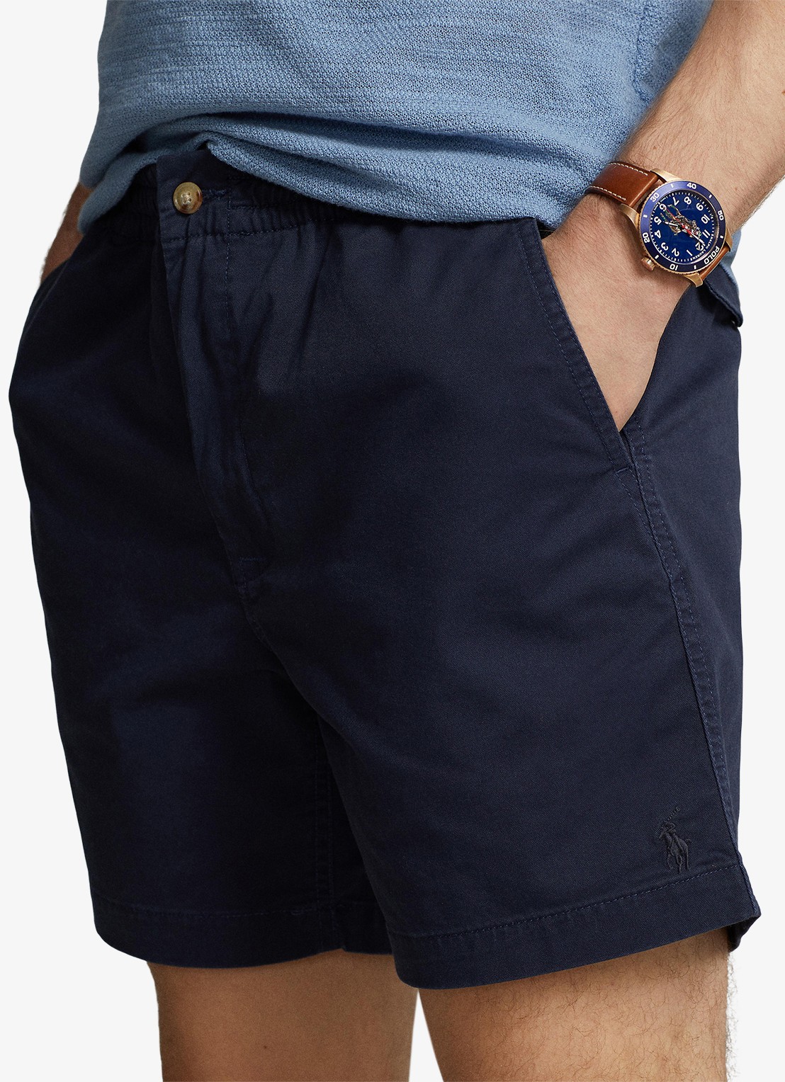 Ralph Lauren Korte broek van katoen met steekzakken  - detail 5 nautical ink / blauw