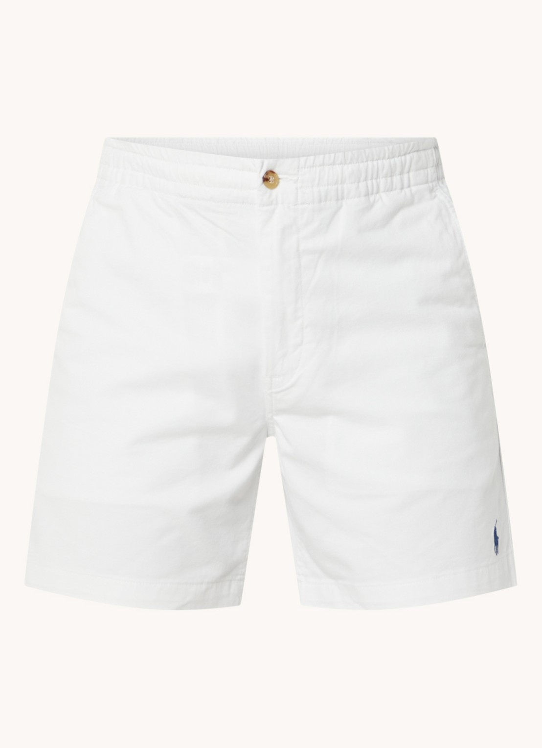 Ralph Lauren Korte broek van katoen met steekzakken  - voorkant 8 deckwash white / wit