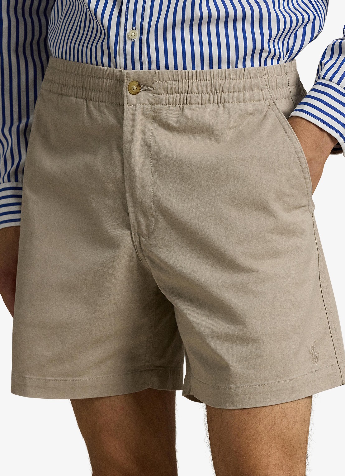 Ralph Lauren Korte broek van katoen met steekzakken  - detail 4 khaki tan / beige
