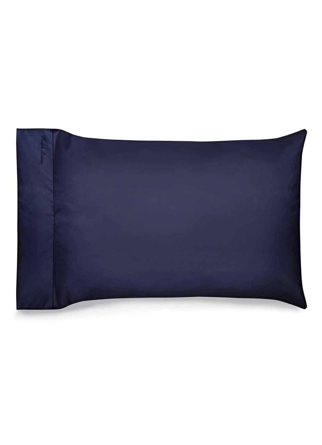 Ralph Lauren Kussensloop van katoensatijn 624TC in 2-pack - voorkant donkerblauw