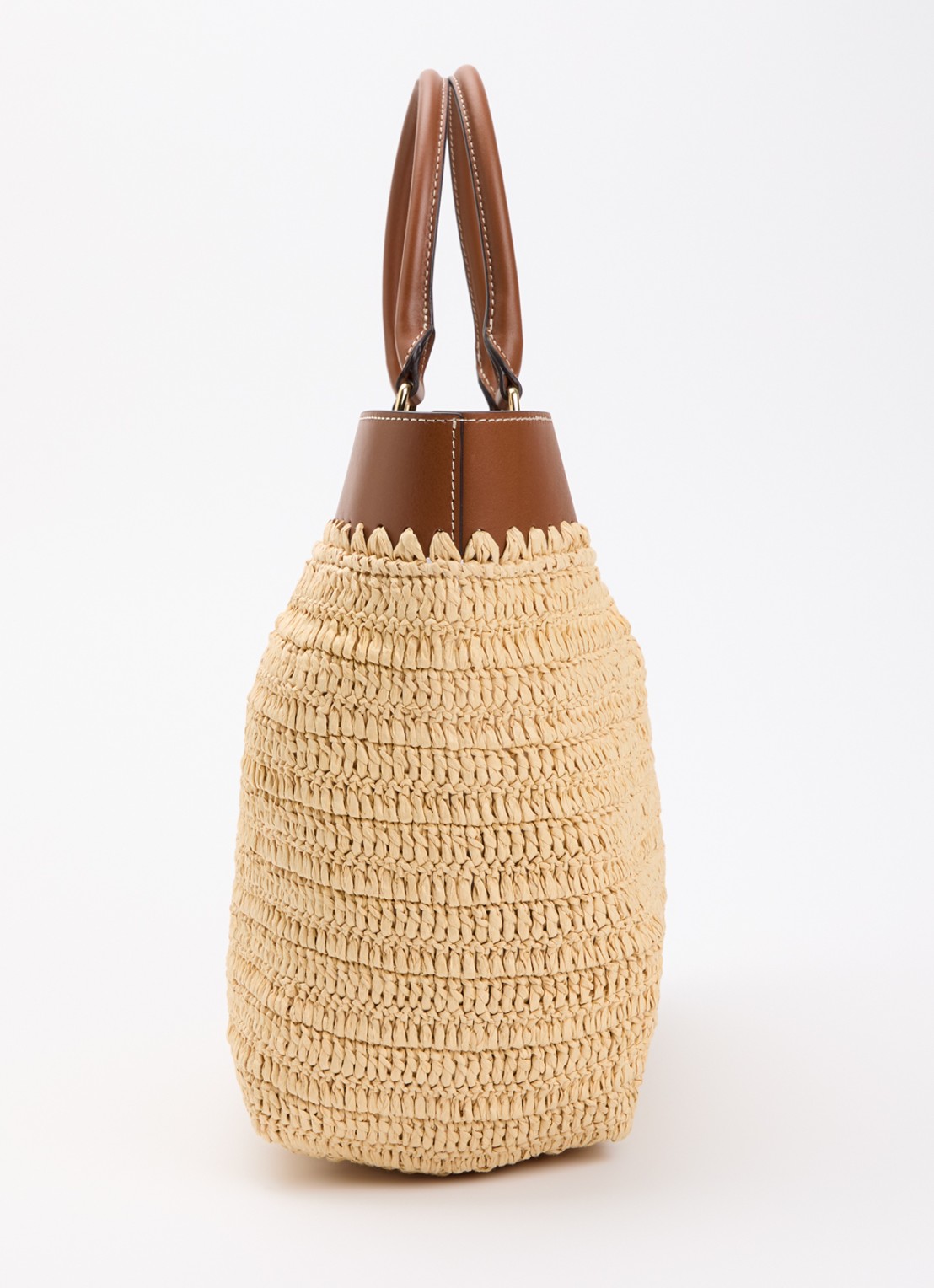 Ralph Lauren Kyla Large handtas met leren details - detail 3 beige