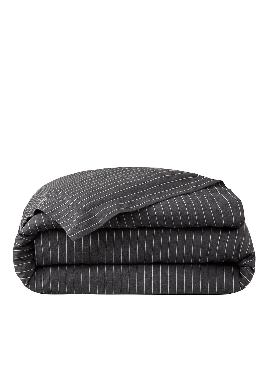 Ralph Lauren Landyn dekbedovertrek van katoen 200TC - exclusief kussenslopen - voorkant donkergrijs