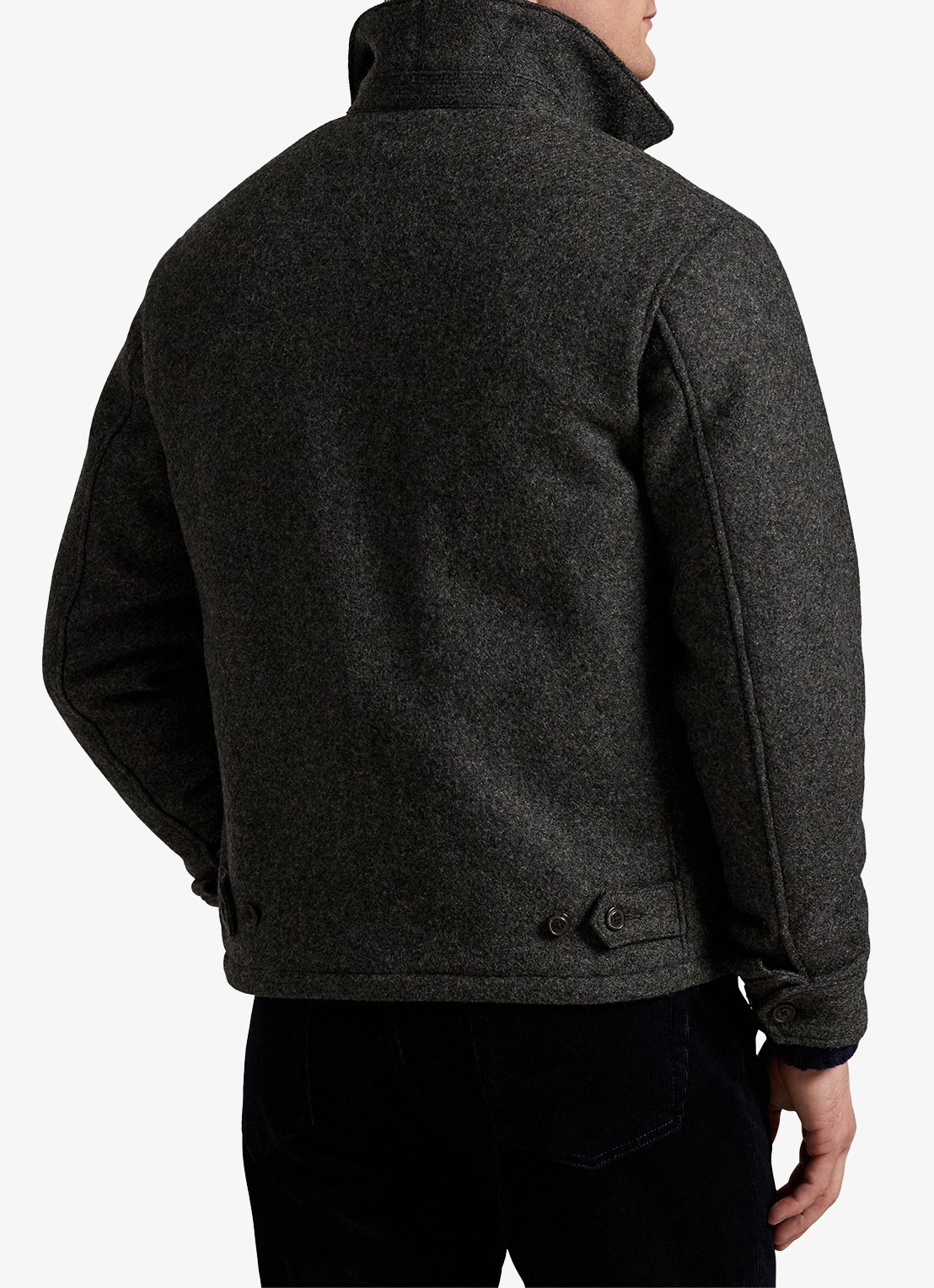 Ralph Lauren Langdon jack met steekzakken - achterkant barclay heather / grijs