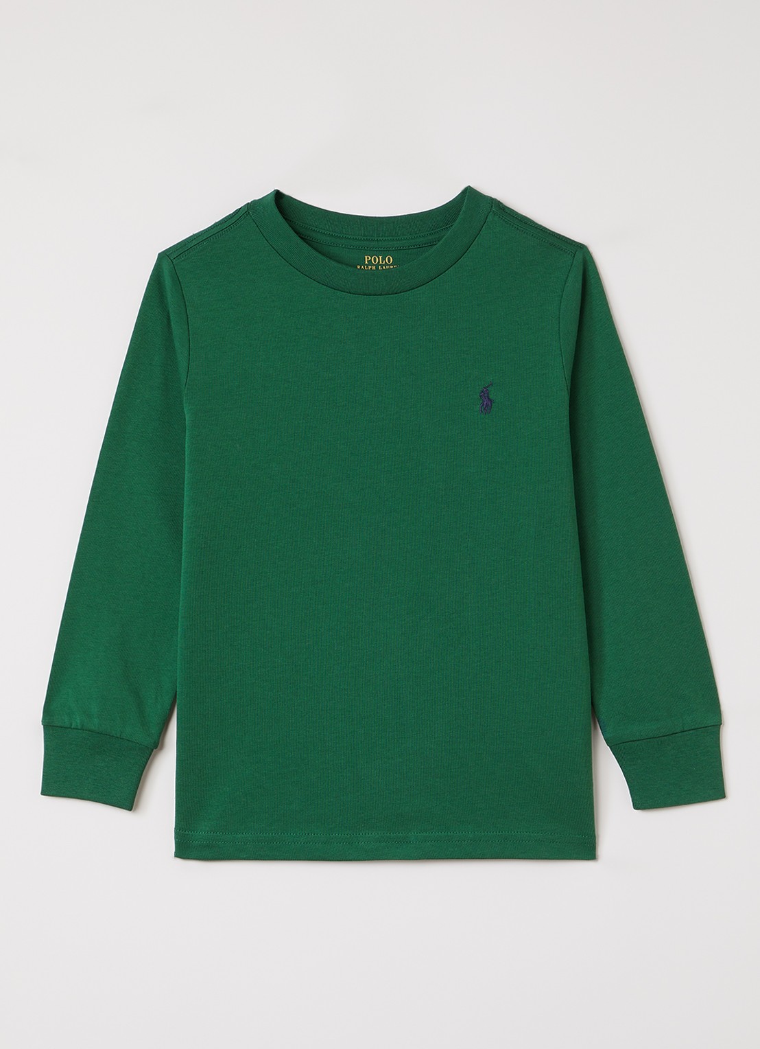 Ralph Lauren Longsleeve met logoborduring - voorkant groen