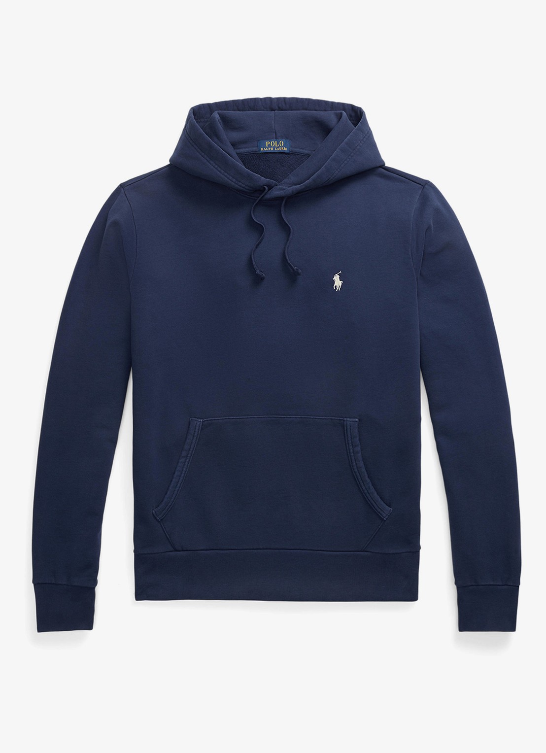 Ralph Lauren Loopback Fleece Hoodie - voorkant 4 cruise navy / blauw