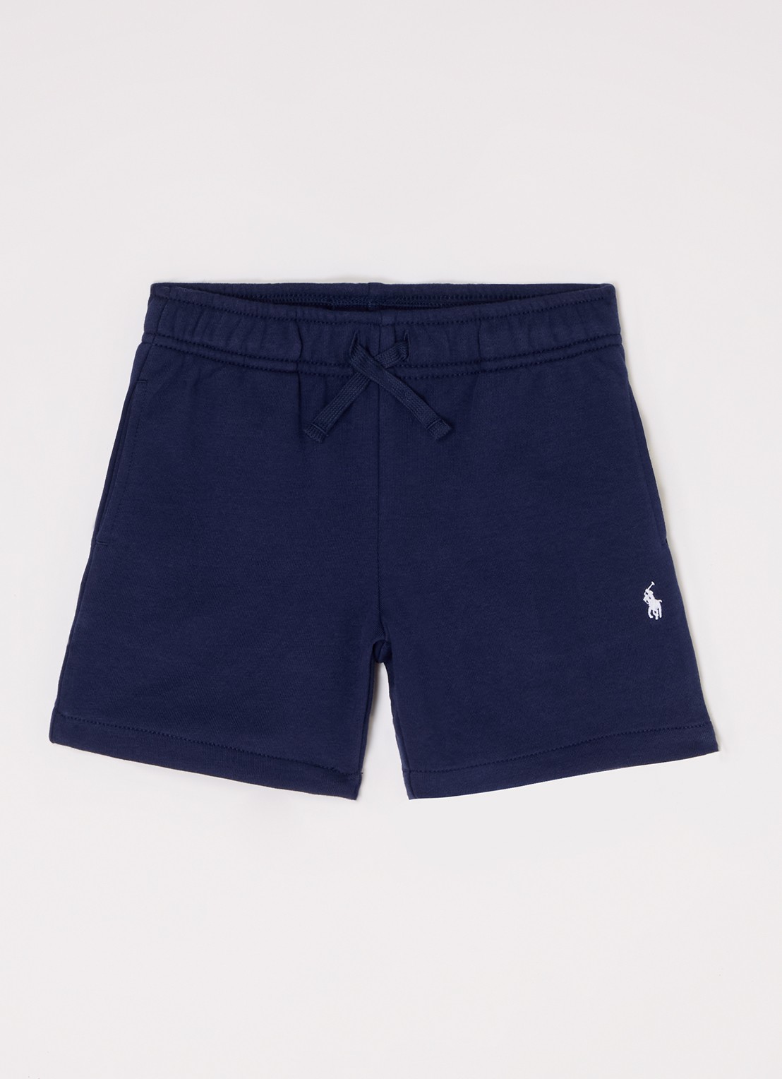 Ralph Lauren Loose fit korte joggingbroek met logo - voorkant 2 donkerblauw