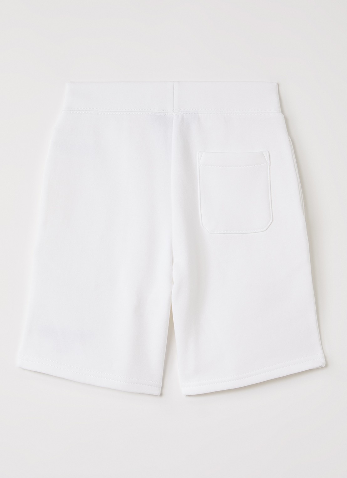 Ralph Lauren Loose fit korte joggingbroek met logo - voorkant 2 wit