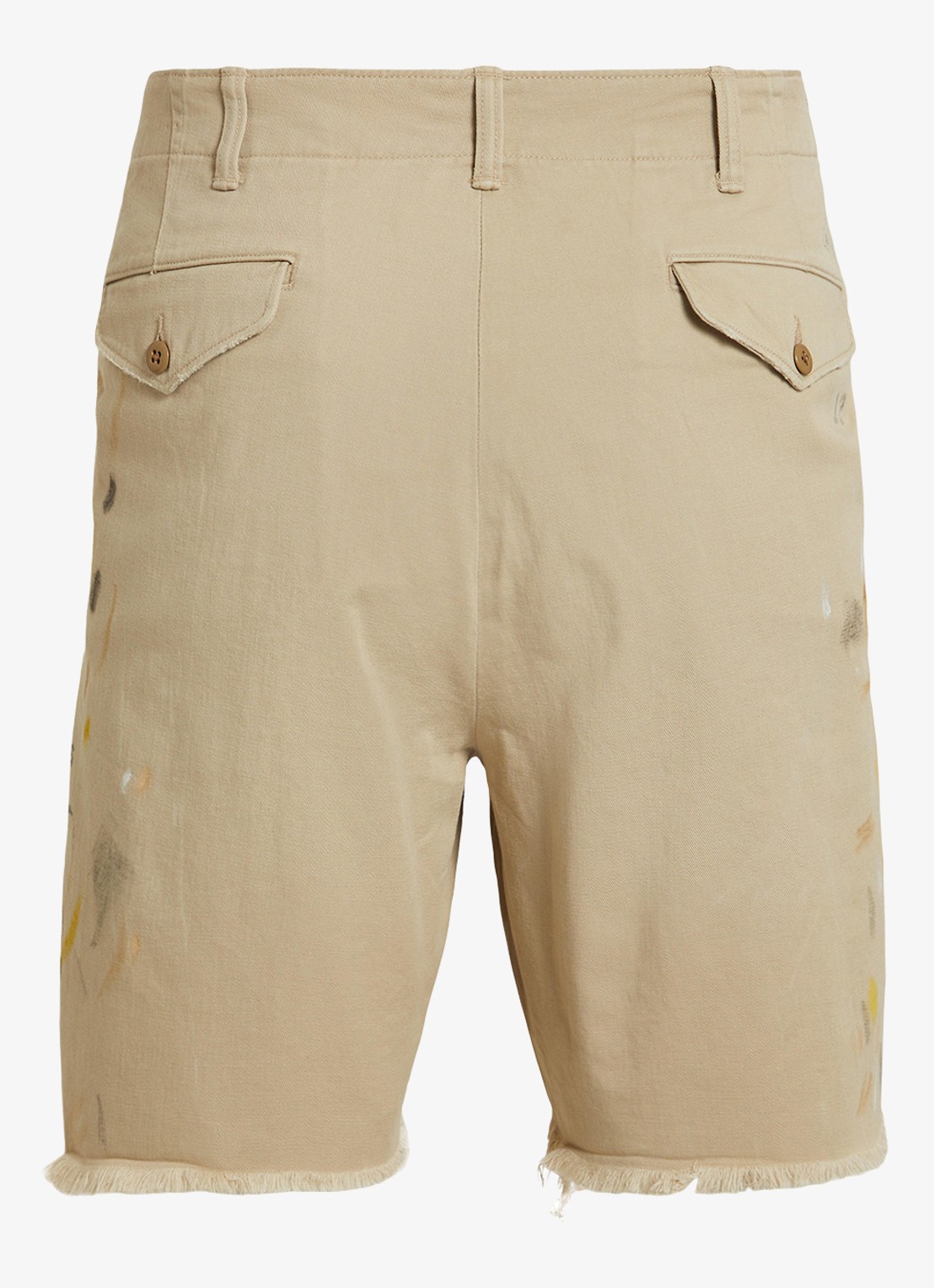 Ralph Lauren Loose fit korte spijkerbroek met gekleurde wassing en print - detail 3 classic khaki / beige