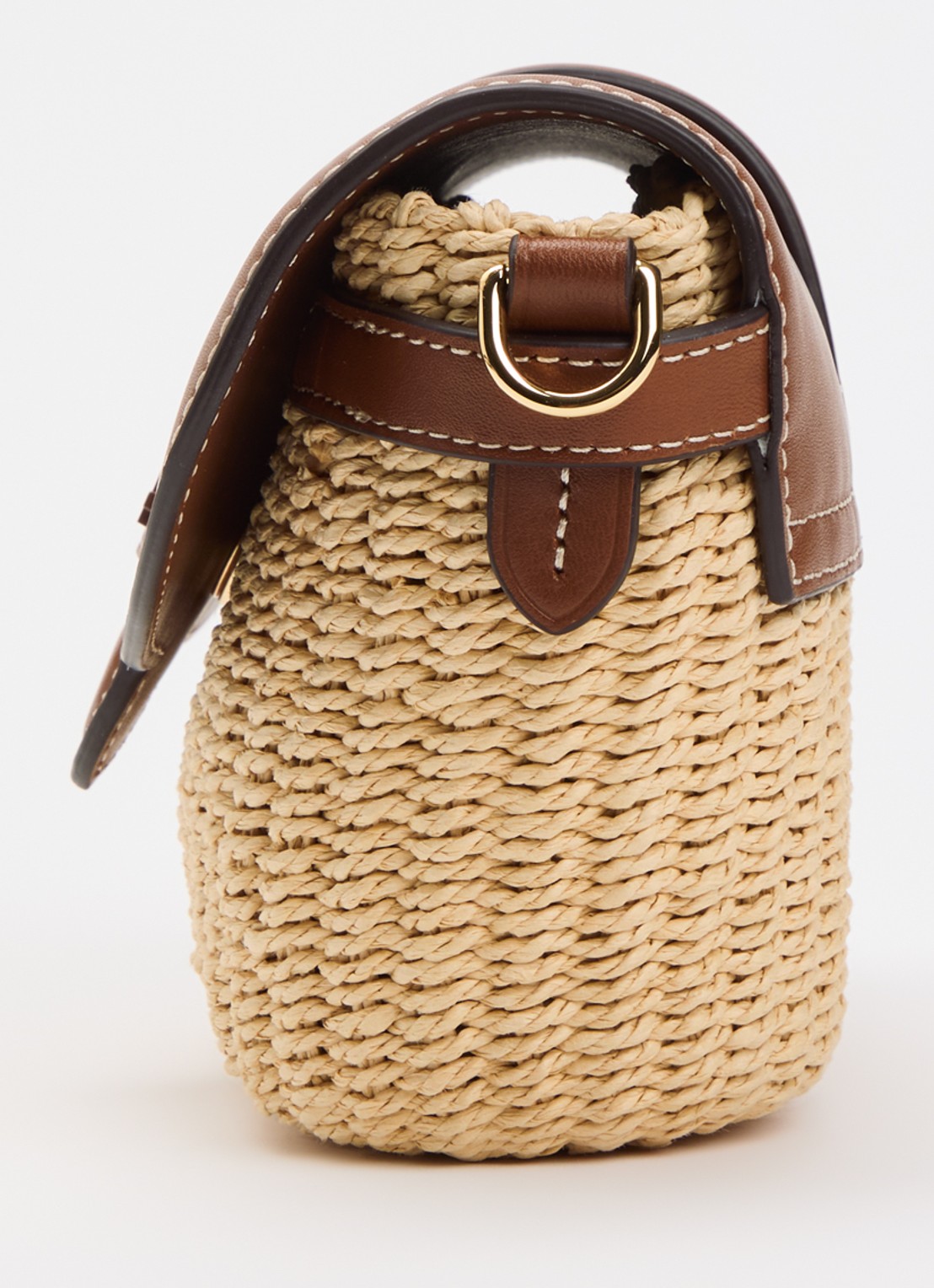 Ralph Lauren Lynden crossbodytas met leren details - detail 4 naturel