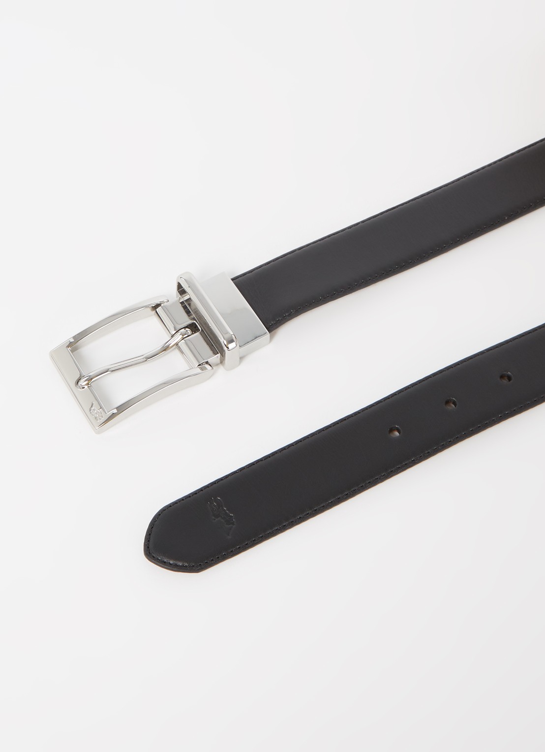 Ralph Lauren M BELTS - detail black/brown / zwart
