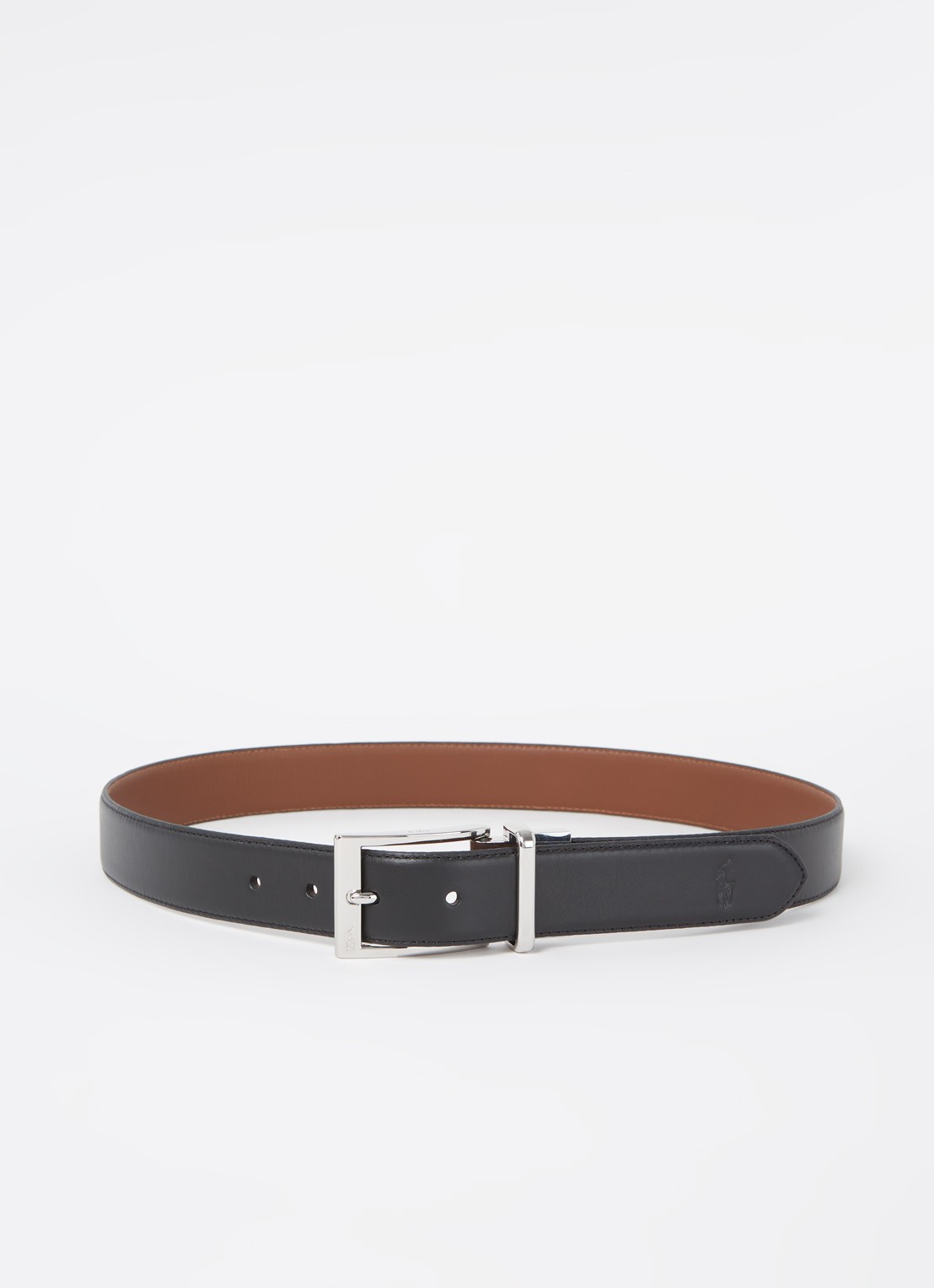 Ralph Lauren M BELTS - voorkant 3 black/brown / zwart