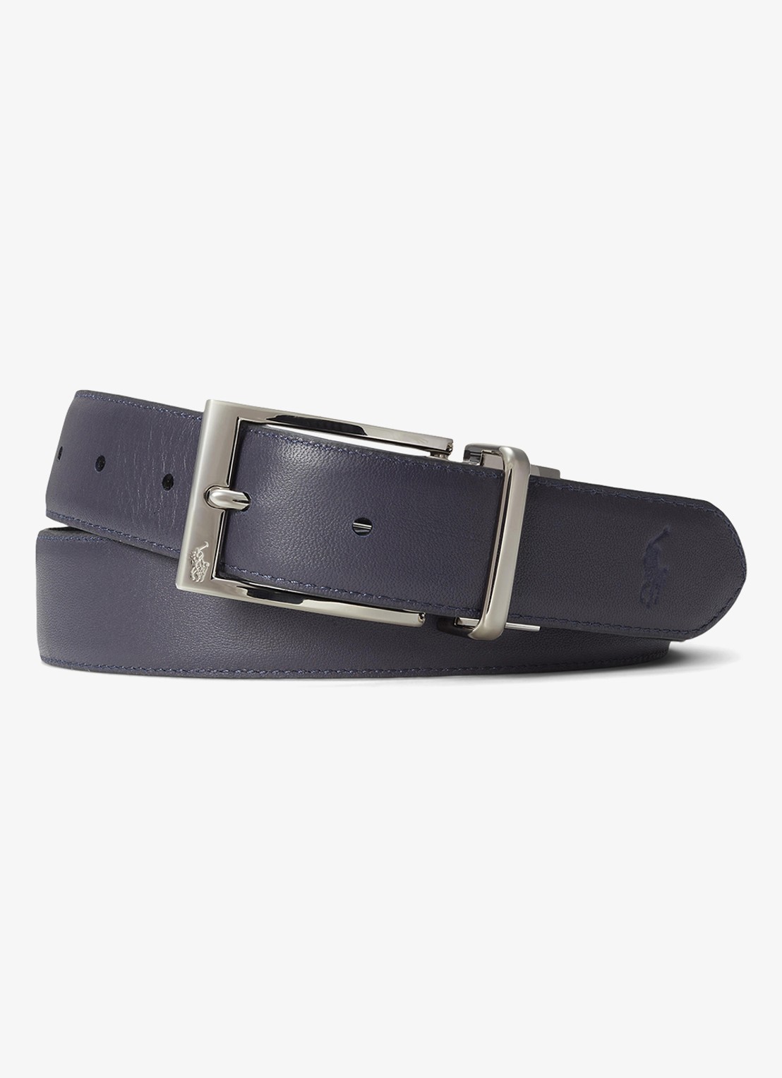Ralph Lauren M BELTS - detail 3 black/refined navy / zwart