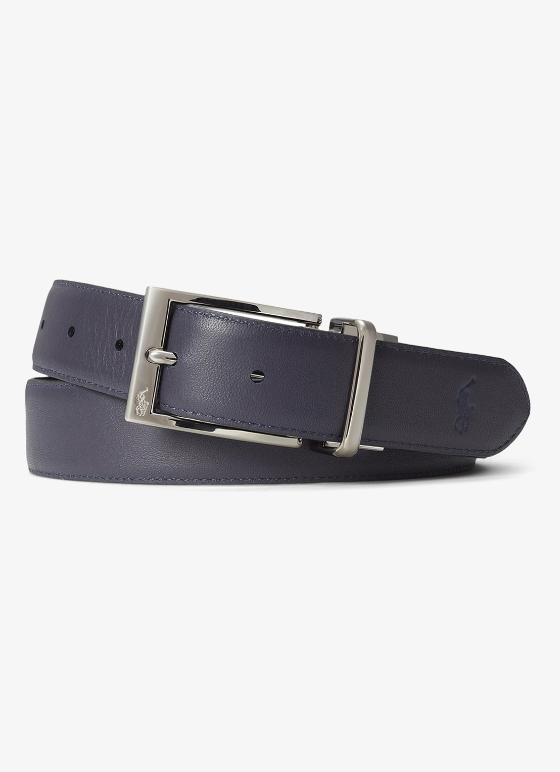 Ralph Lauren M BELTS - voorkant 6 black/refined navy / zwart
