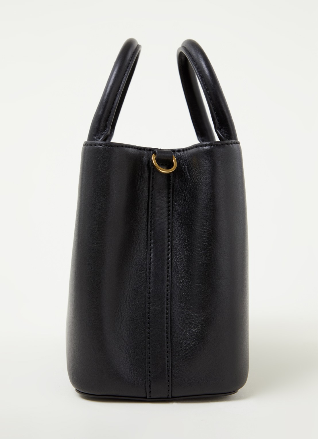 Ralph Lauren Marcy handtas van leer - detail 3 zwart