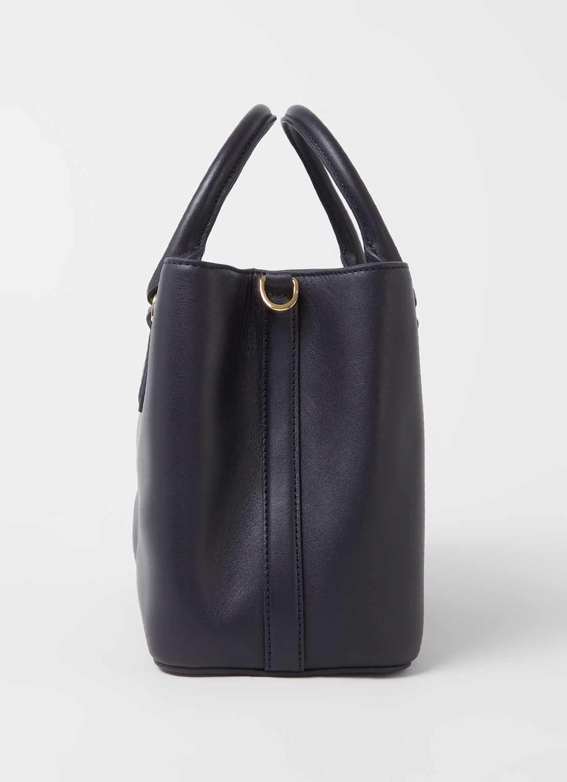 Ralph Lauren Marcy handtas van leer - detail 4 blauw