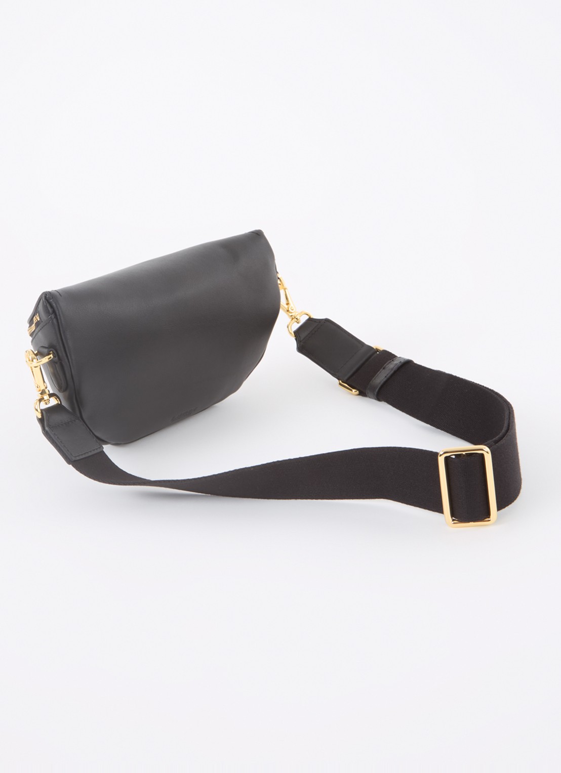 Ralph Lauren Marcy heuptas van leer - achterkant 4 zwart