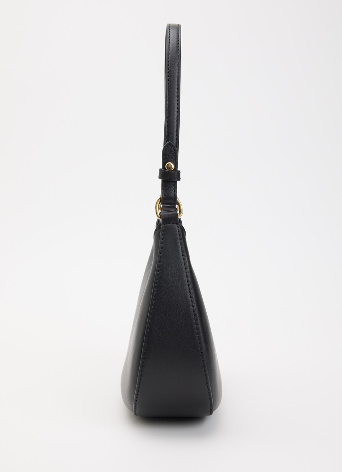 Ralph Lauren Marcy schoudertas van leer met afneembare schouderriem  - detail 3 zwart
