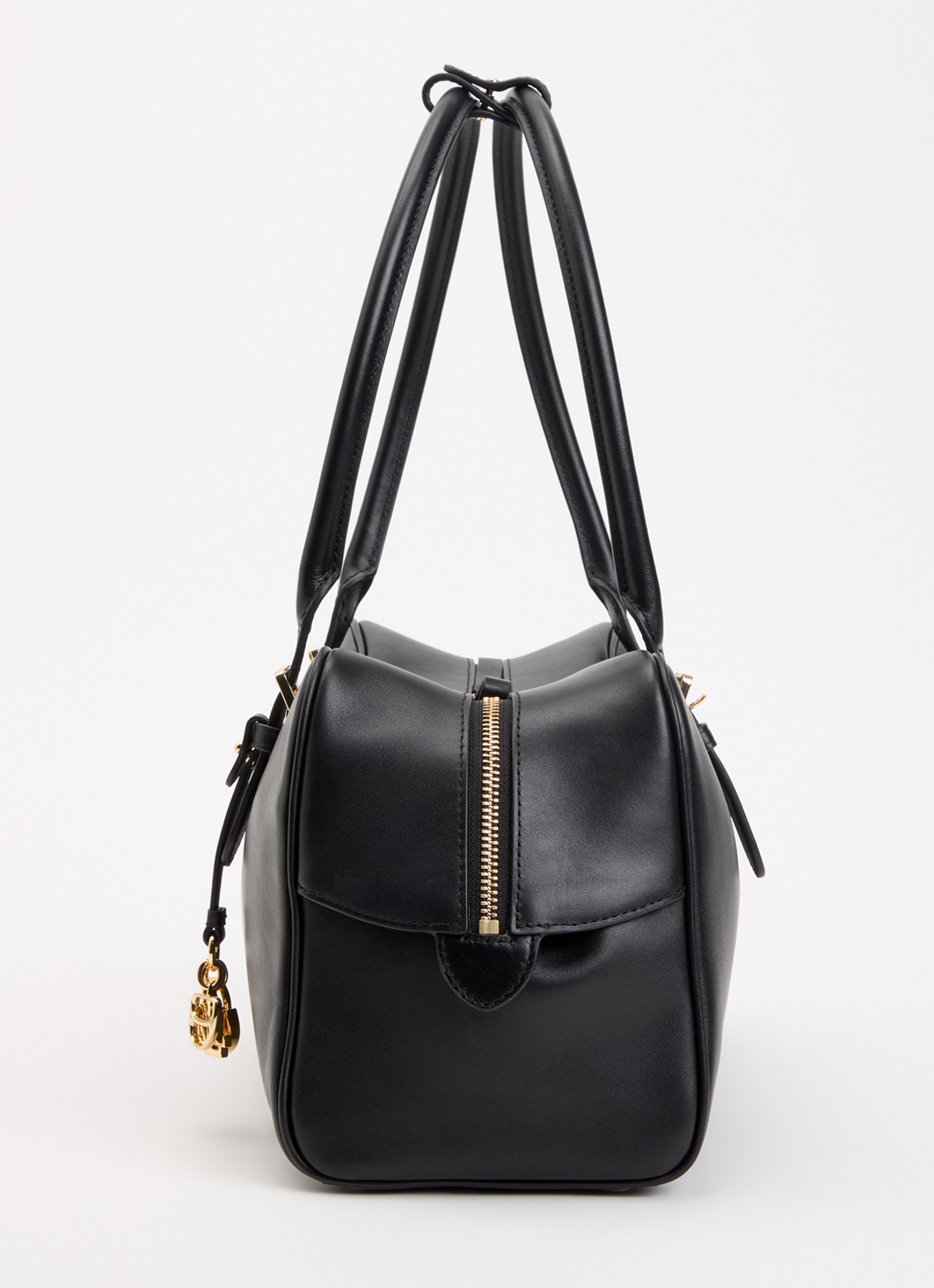 Ralph Lauren Marcy schoudertas van leer - detail 2 zwart