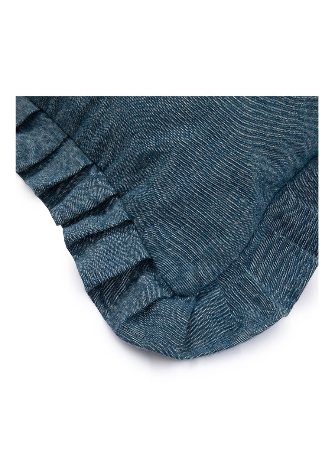 Ralph Lauren Margaret sierkussen van katoen 45 x 45 cm - achterkant donkerblauw