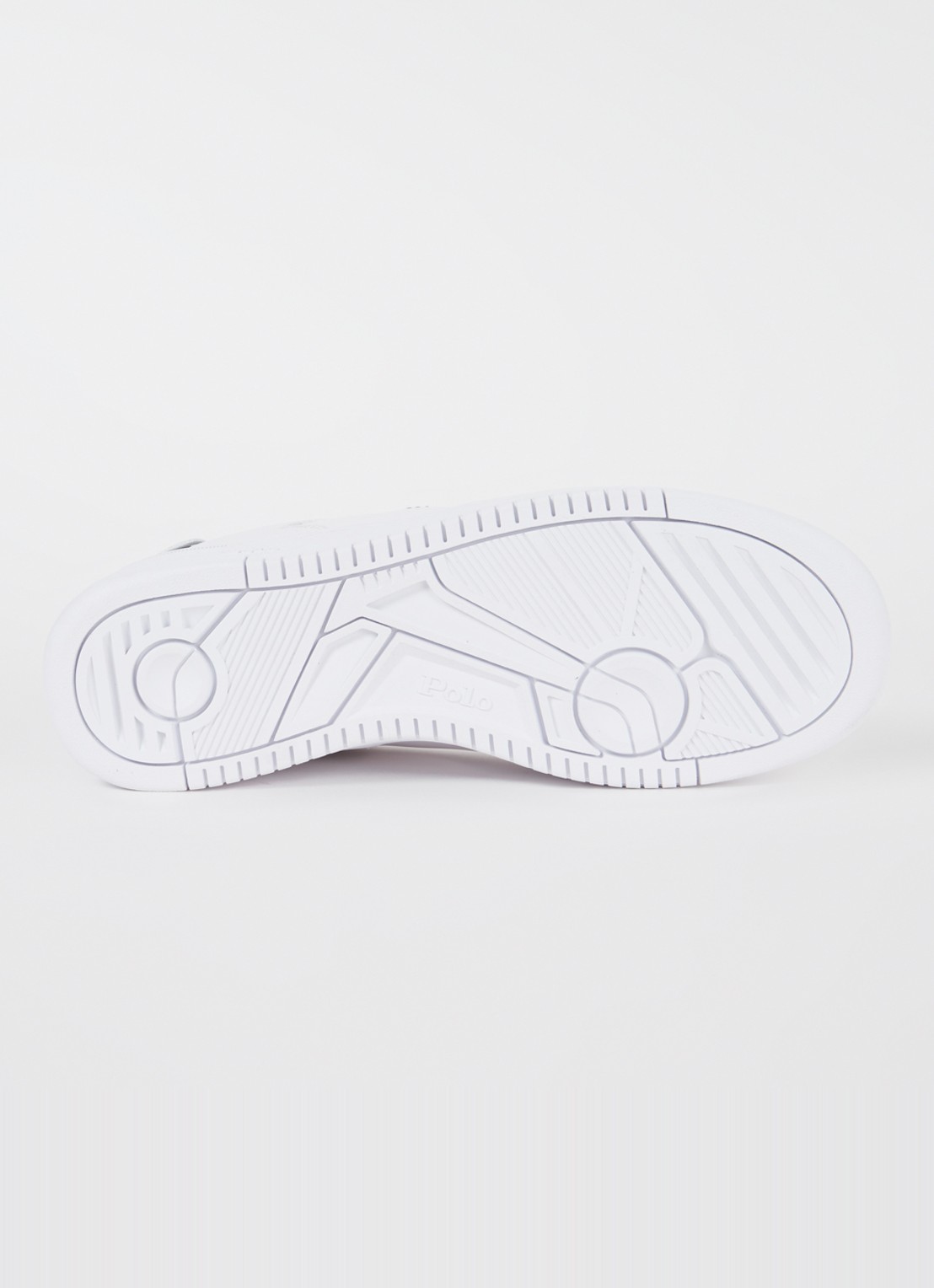 Ralph Lauren Masters Court sneaker met leren details - detail 5 wit