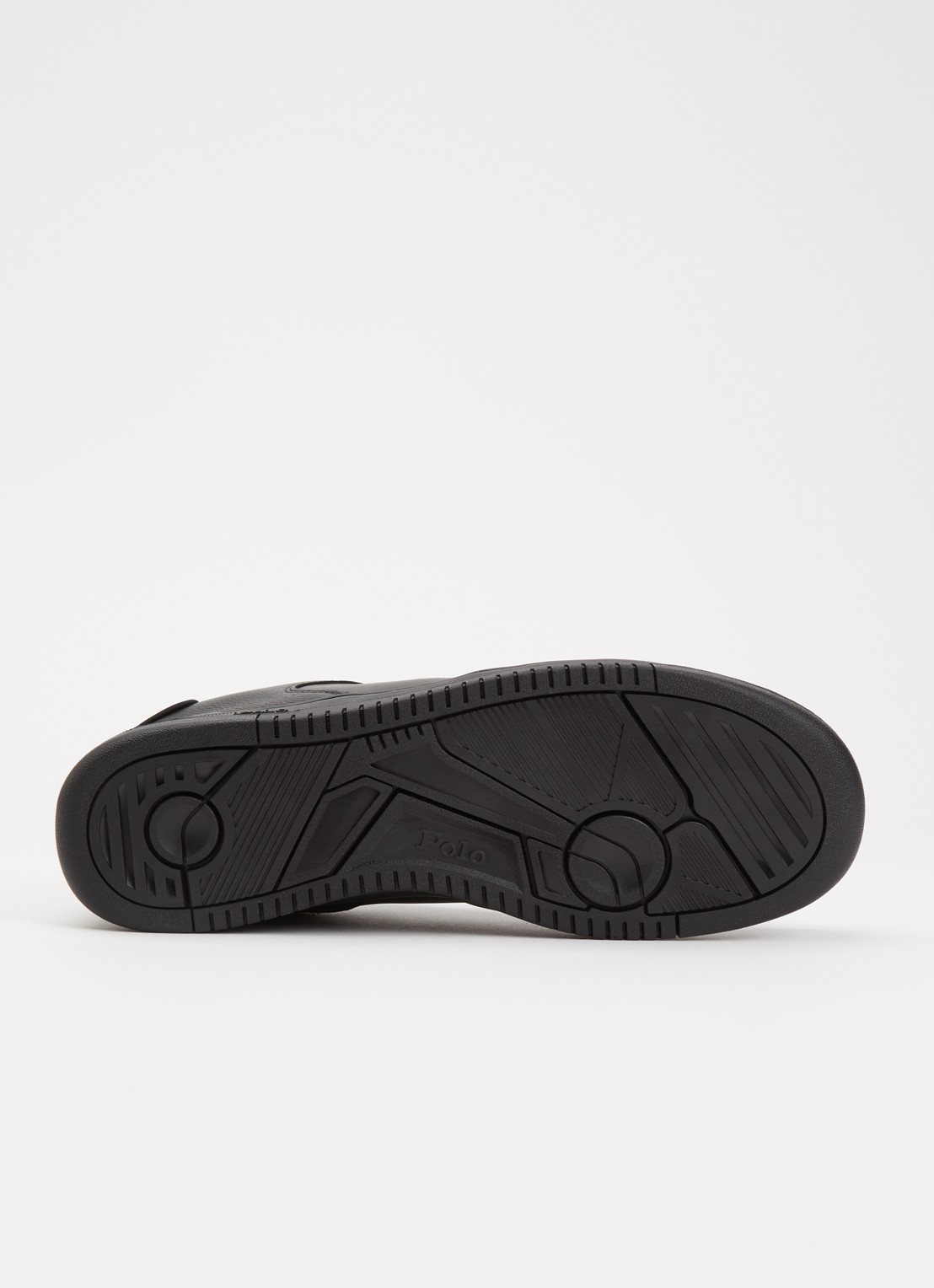 Ralph Lauren Masters Court sneaker met logo  - detail 5 zwart