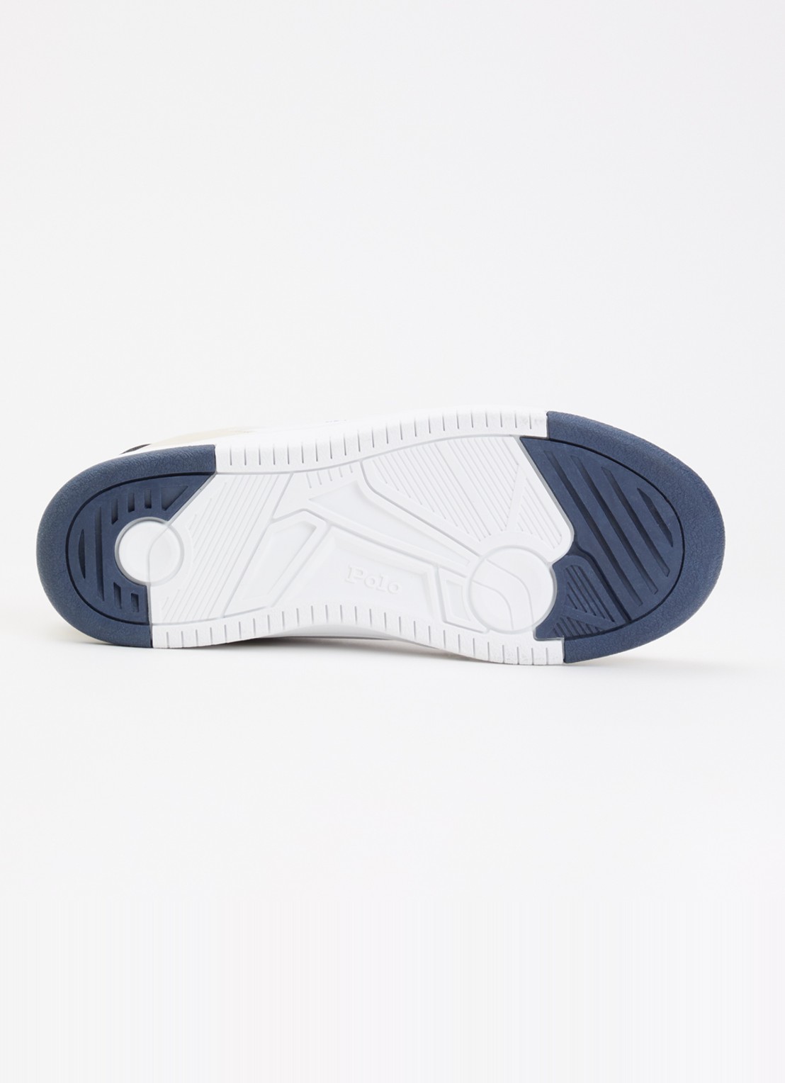Ralph Lauren Masters Court sneaker van leer met suéde details - detail 5 wit