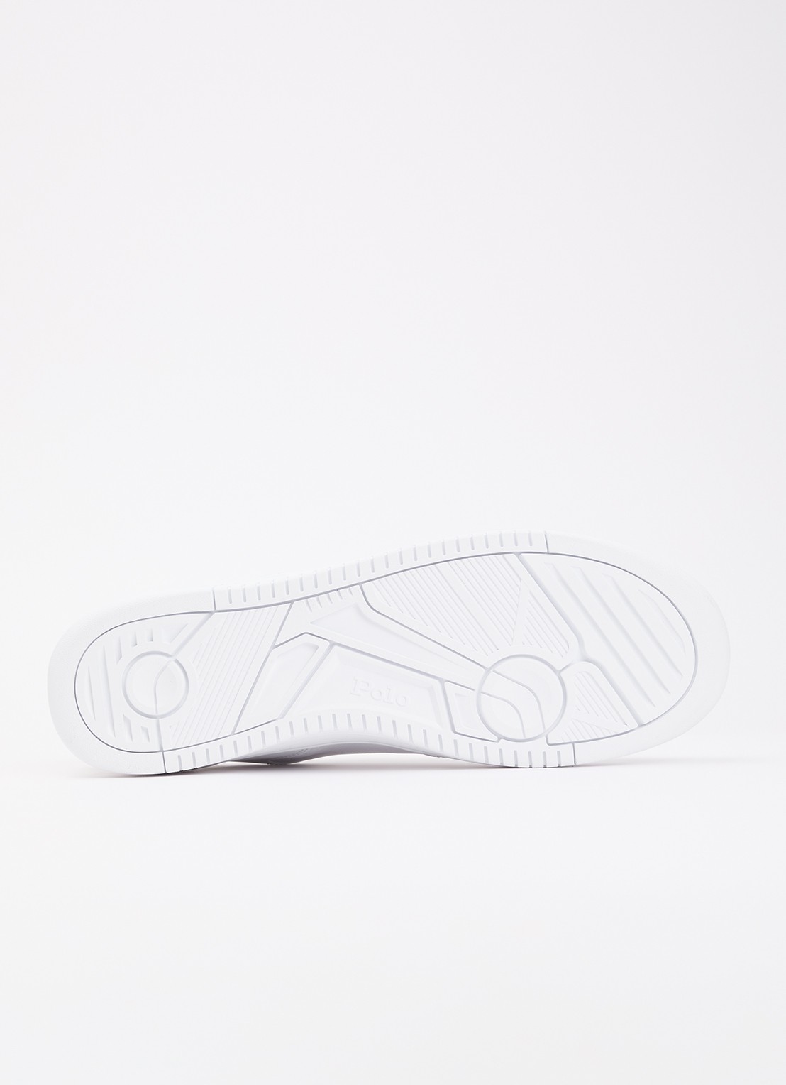 Ralph Lauren Masters Court sneaker van leer - detail 4 wit