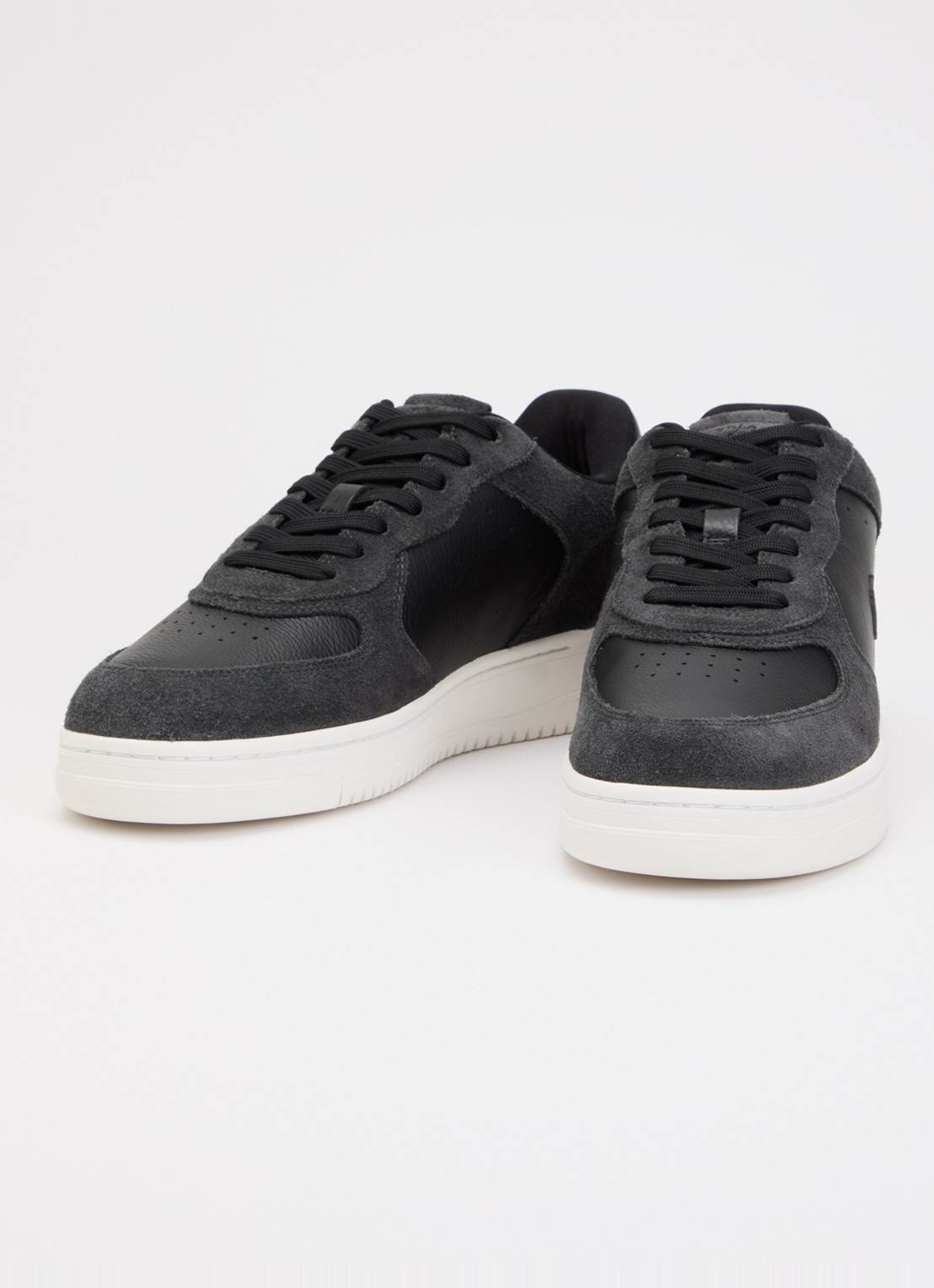 Ralph Lauren Masters Court sneaker van leer - detail 2 zwart