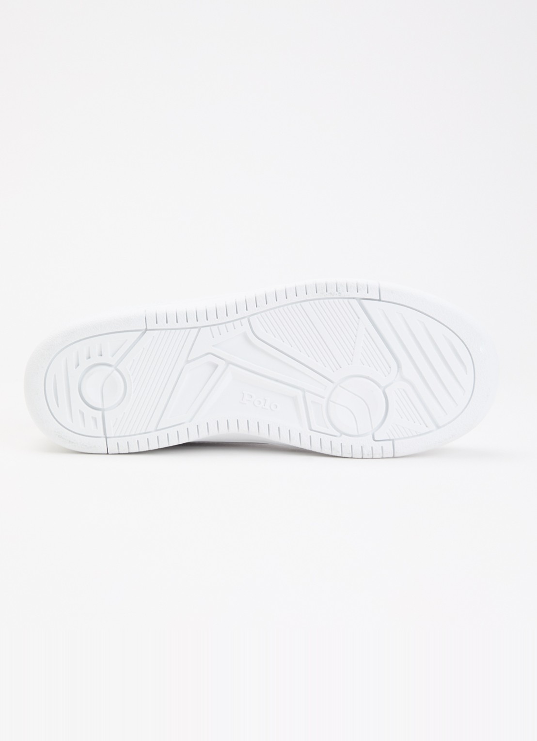 Ralph Lauren Masters Court sneaker van leer  - detail 3 wit