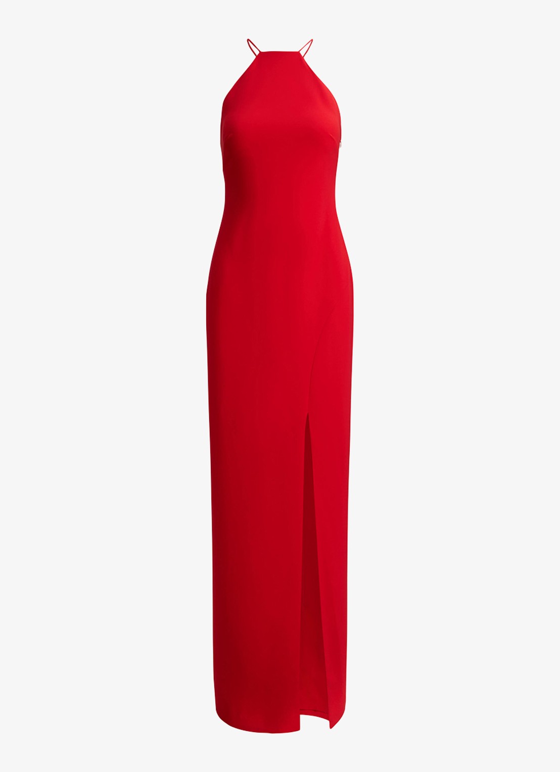 Ralph Lauren Maxi jurk met split - voorkant 2 cruise red 2wr6 / rood