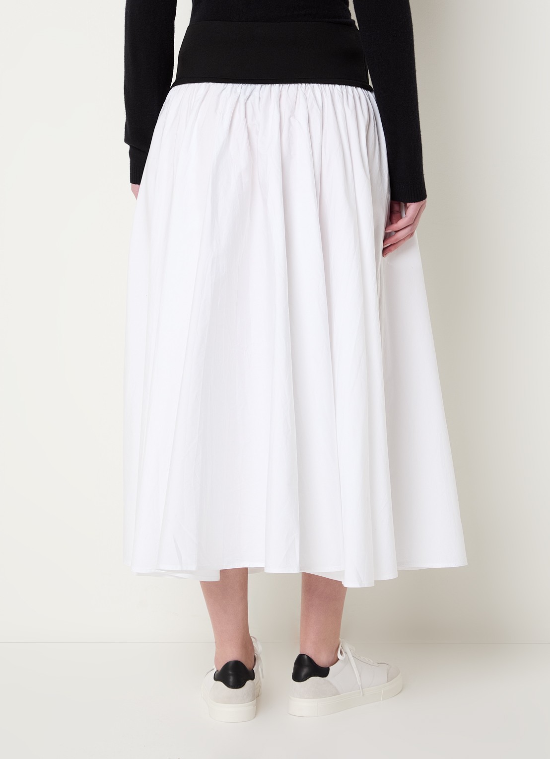 Ralph Lauren Midi rok met logo - achterkant 2 wit
