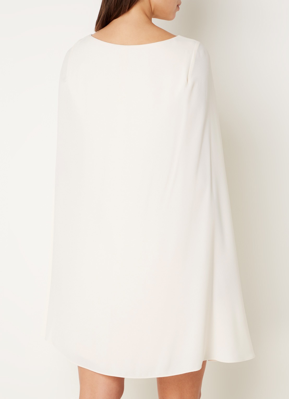 Ralph Lauren Mini jurk met cape en stretch - achterkant 3 creme