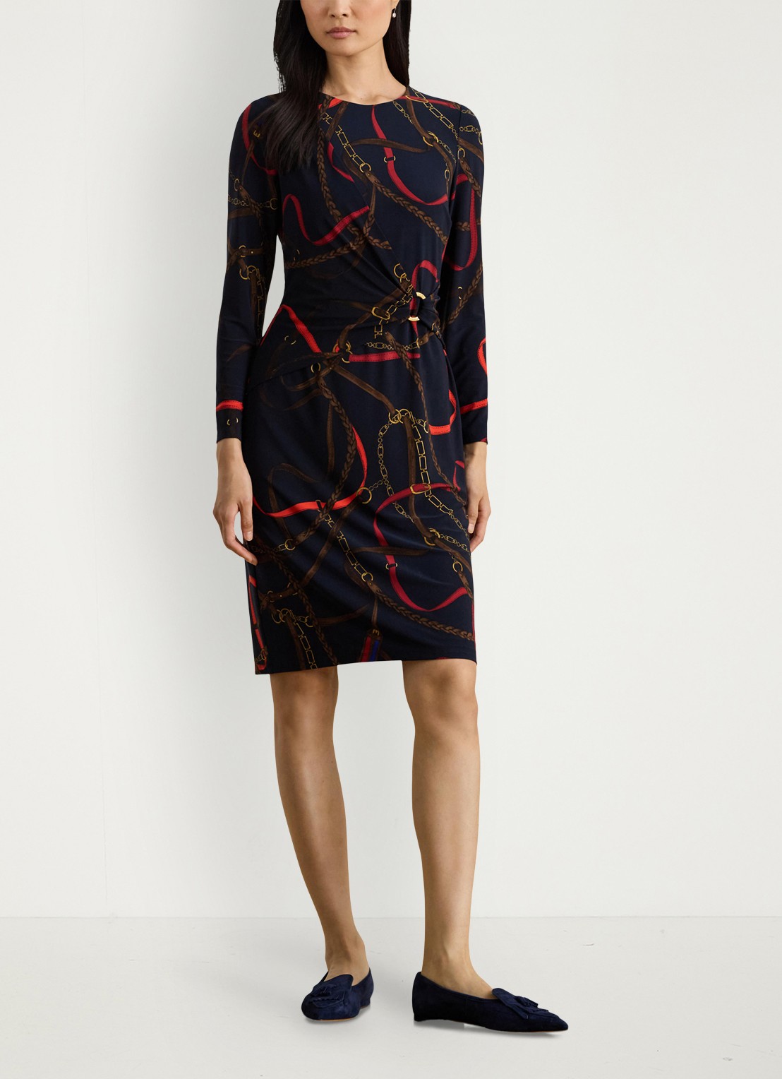 Ralph Lauren Mini jurk met grafische print - detail 3 zwart