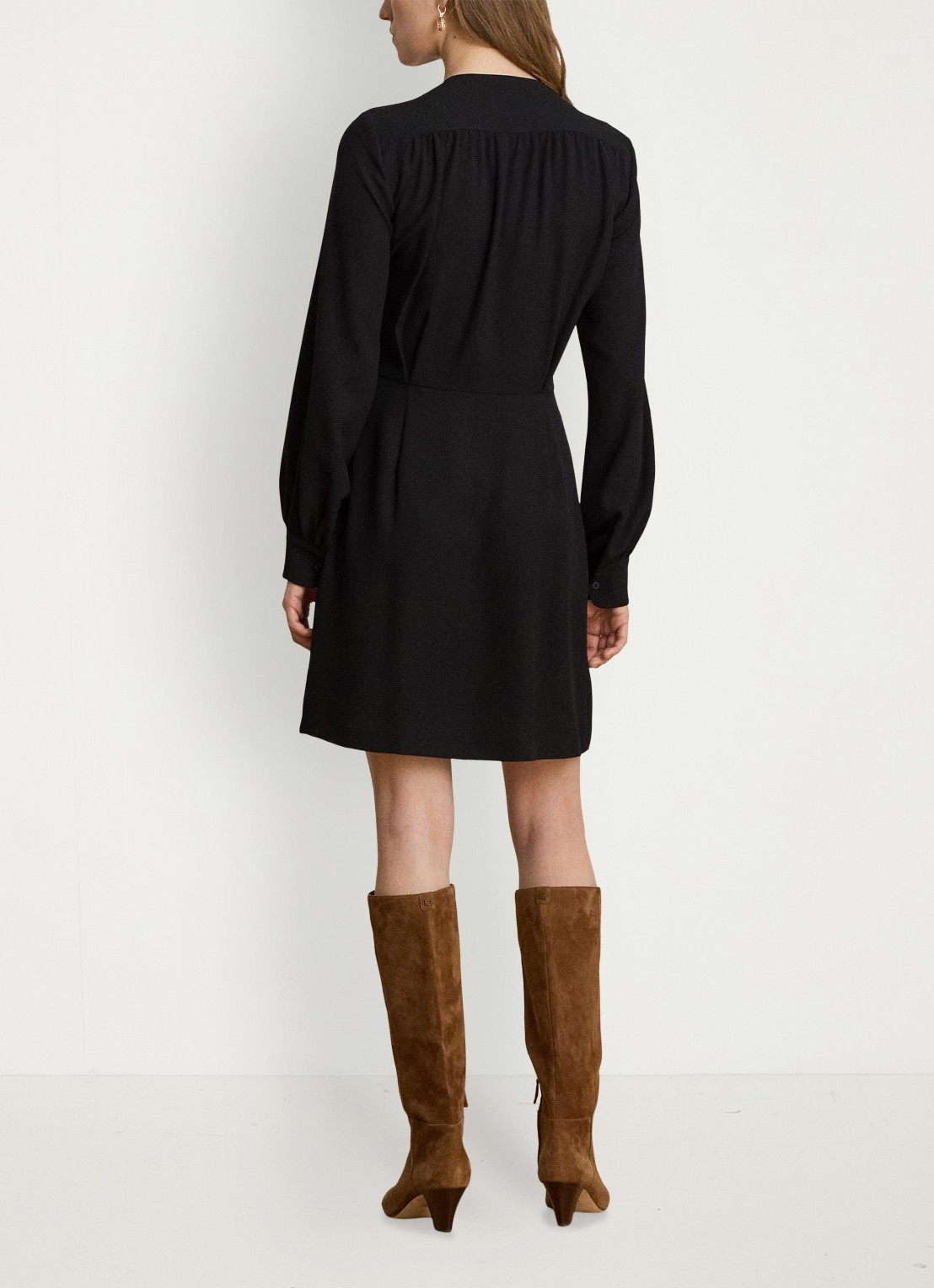 Ralph Lauren Mini tuniekjurk met sierknopen - achterkant 5 zwart