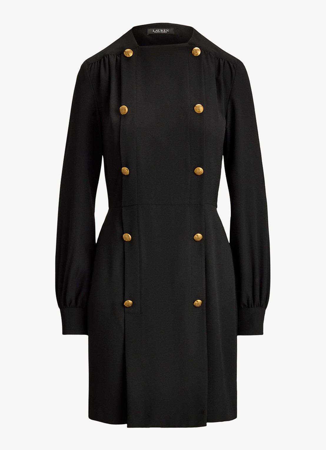 Ralph Lauren Mini tuniekjurk met sierknopen - voorkant 3 zwart