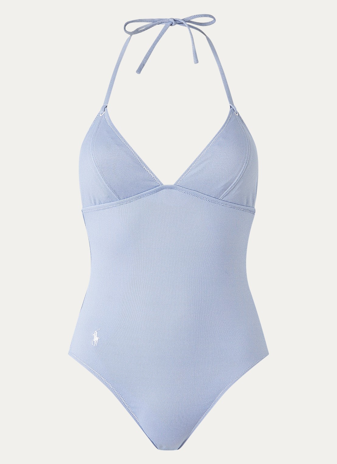 Ralph Lauren Missy badpak met uitneembare vulling - voorkant 4 blauw