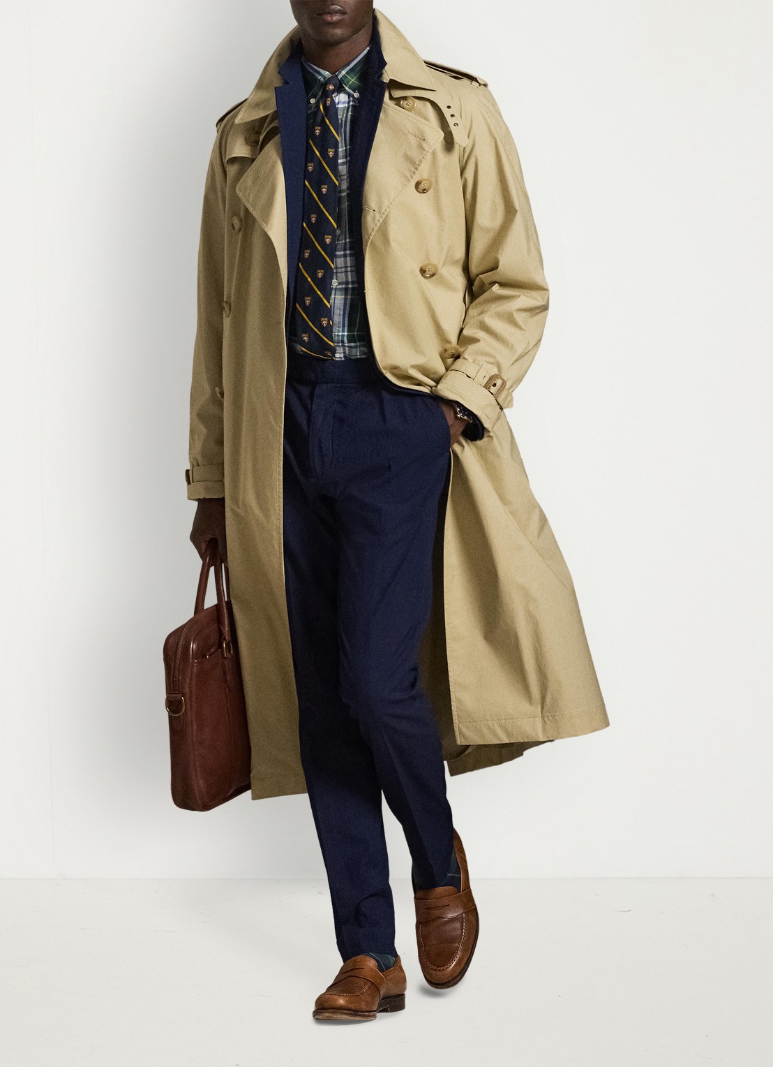 Ralph Lauren Modern fit colbert met ribstructuur en opgestikte zakken - detail 3 indigo
