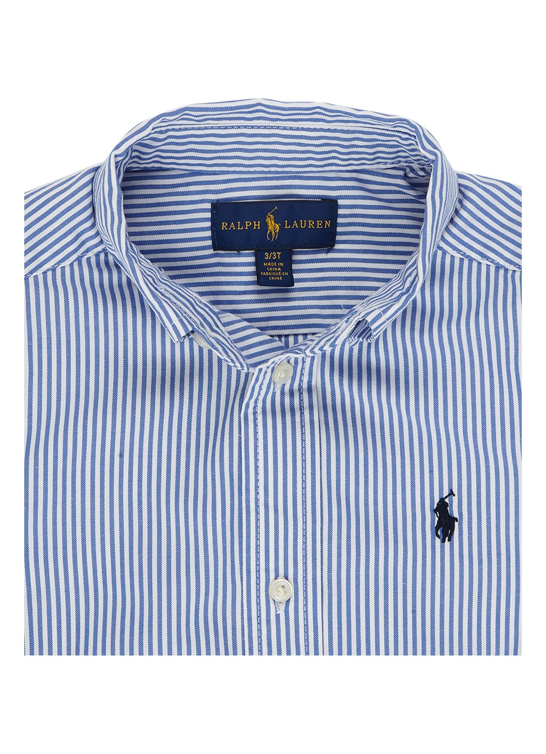 Ralph Lauren Overhemd met logoborduring - detail 2 blauw
