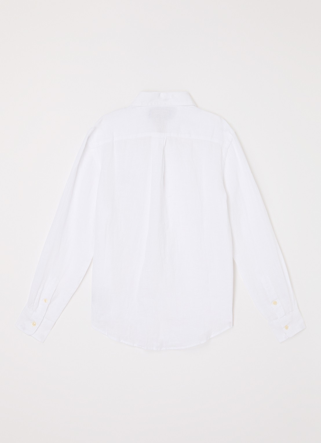 Ralph Lauren Overhemd met logoborduring - achterkant 3 wit