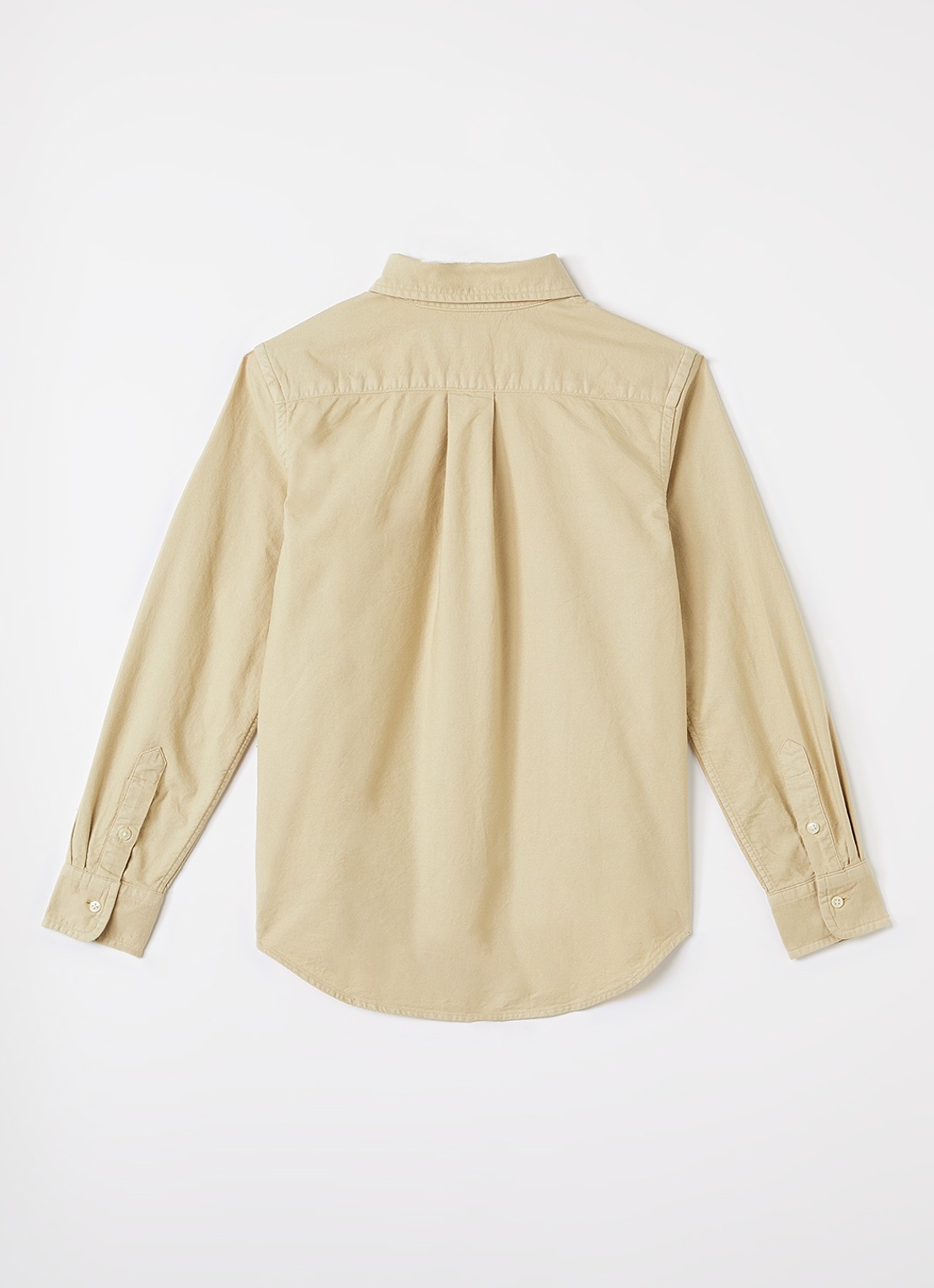 Ralph Lauren Overhemd met logoborduring - voorkant 2 beige