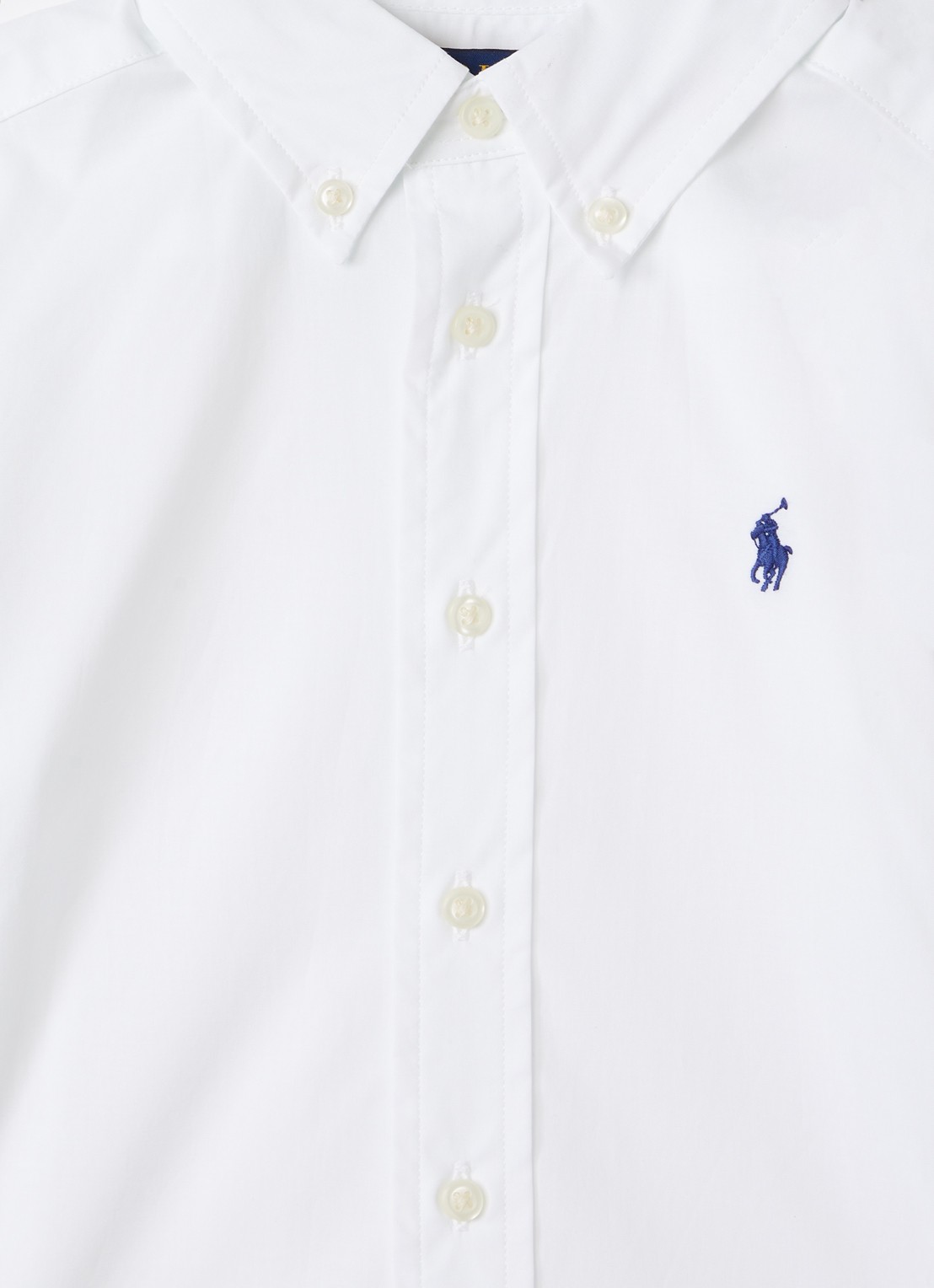 Ralph Lauren Overhemd met logoborduring - detail 3 wit