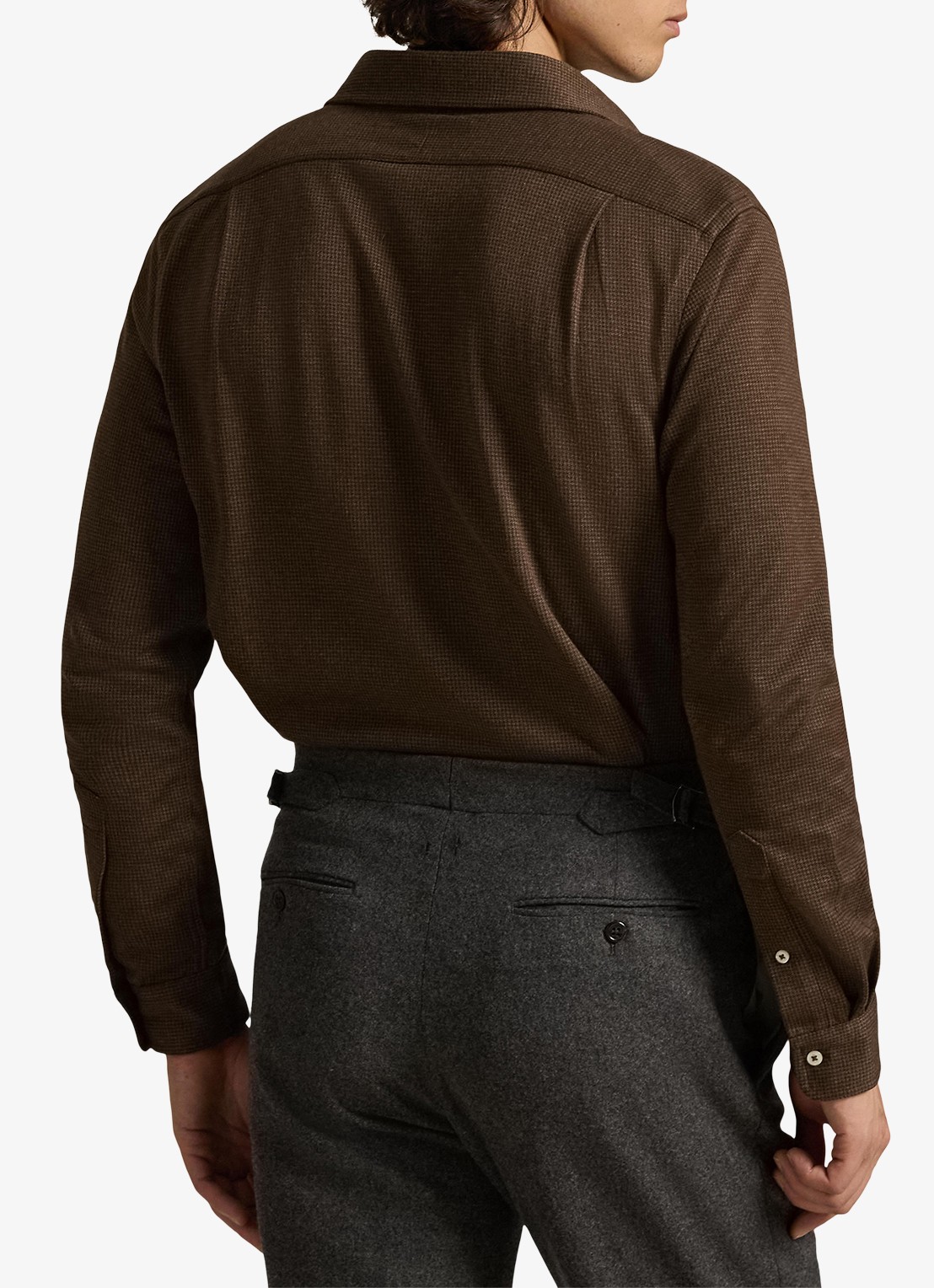 Ralph Lauren Overhemd met logoborduring - achterkant 5 bruin