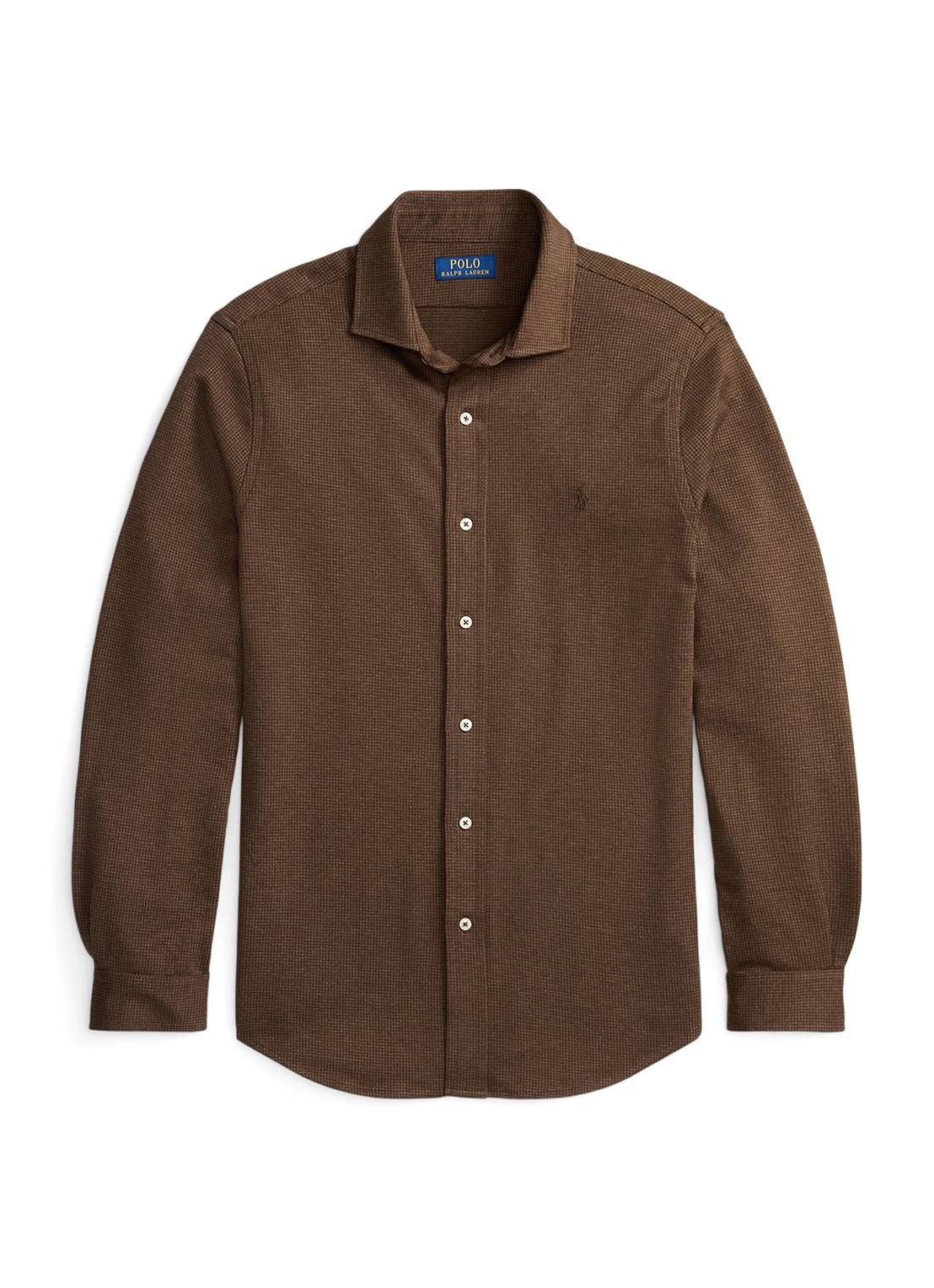 Ralph Lauren Overhemd met logoborduring - voorkant 3 bruin