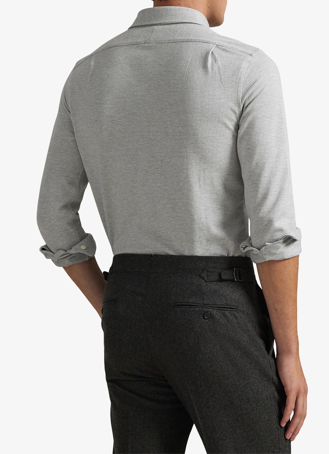 Ralph Lauren Overhemd met logoborduring - achterkant andover cream / creme